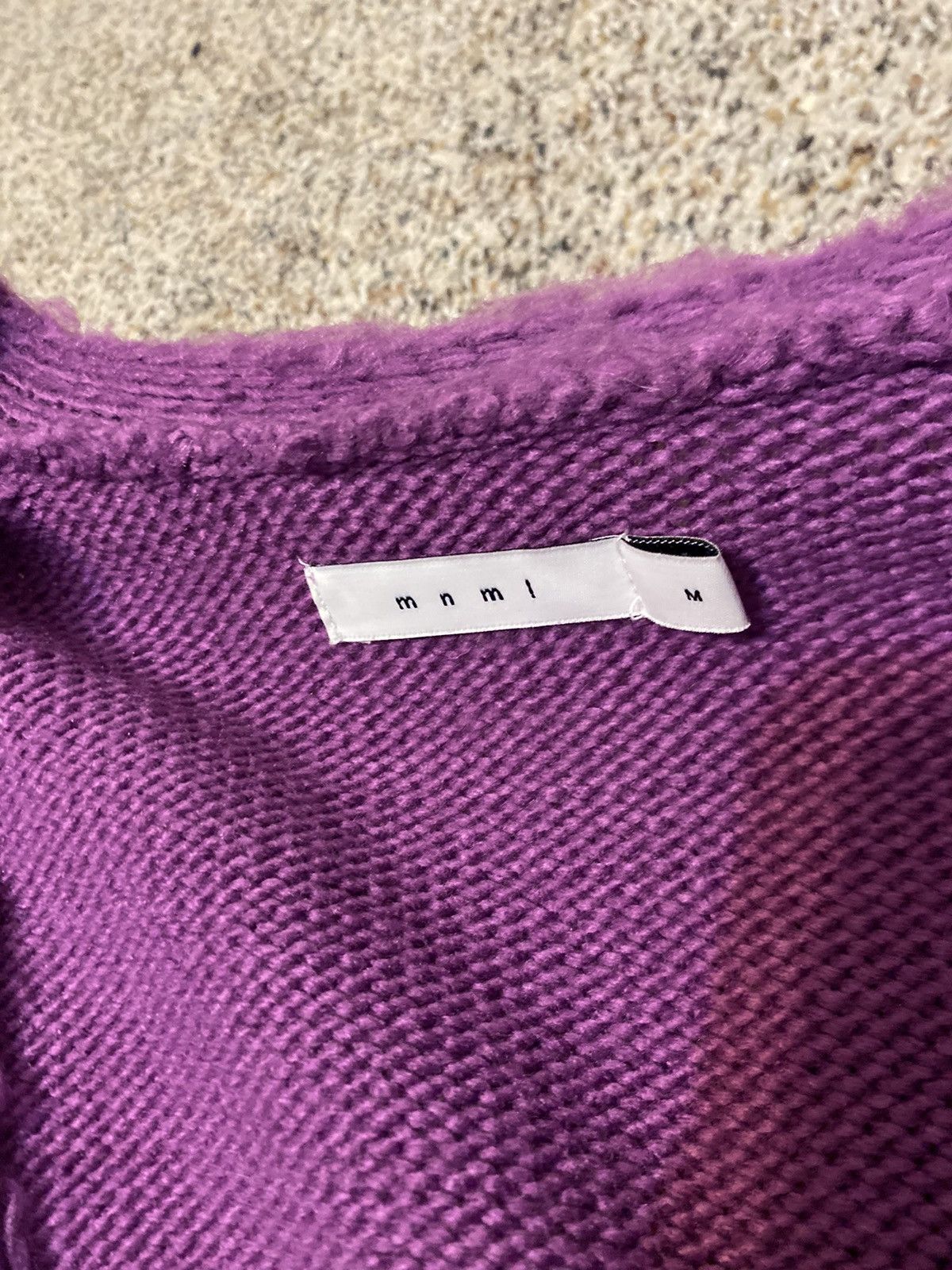 MNML Korean Pink/Purple Fuzzy Cardigan Size US M / EU 48-50 / 2 - 2 Thumbnail