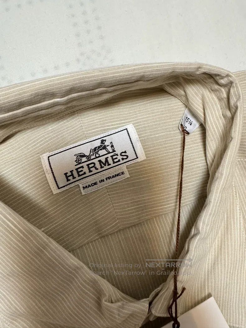 Hermes Hermes size 39 Linen shirt, 75% linen + 25% cotton. Size US M / EU 48-50 / 2 - 7 Thumbnail