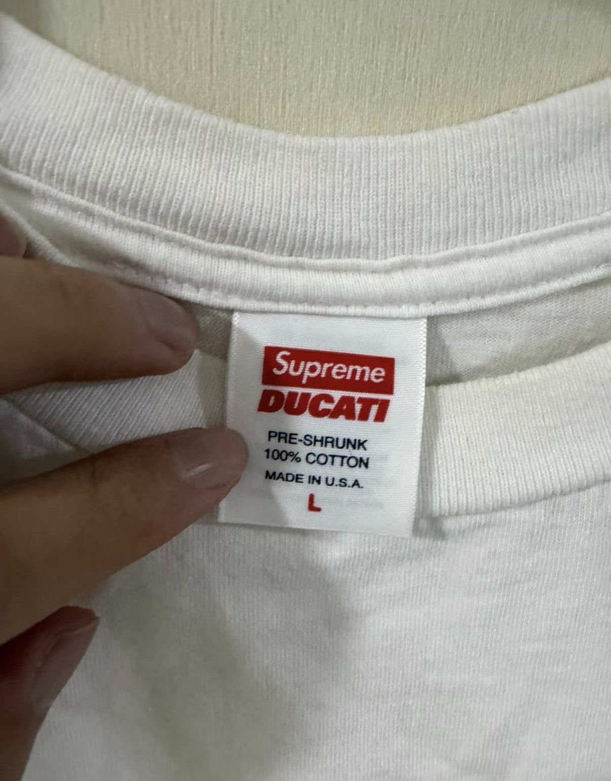 Supreme Supreme x Ducati Short Sleeve T-shirt Size US L / EU 52-54 / 3 - 3 Thumbnail