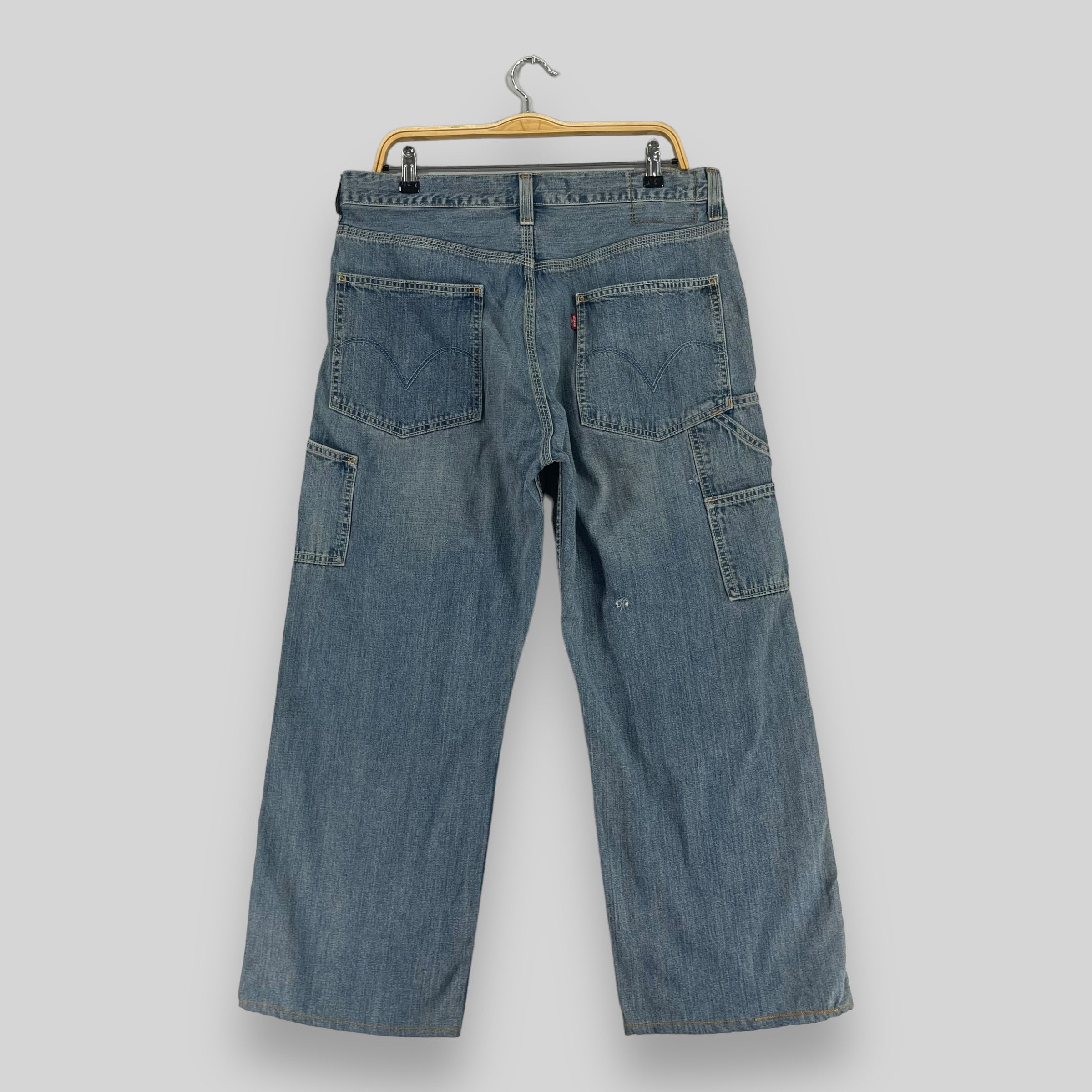 Levi's Size 34 Levis Carpenter Loose Straight Distressed Jeans Size US 34 / EU 50 - 4 Thumbnail