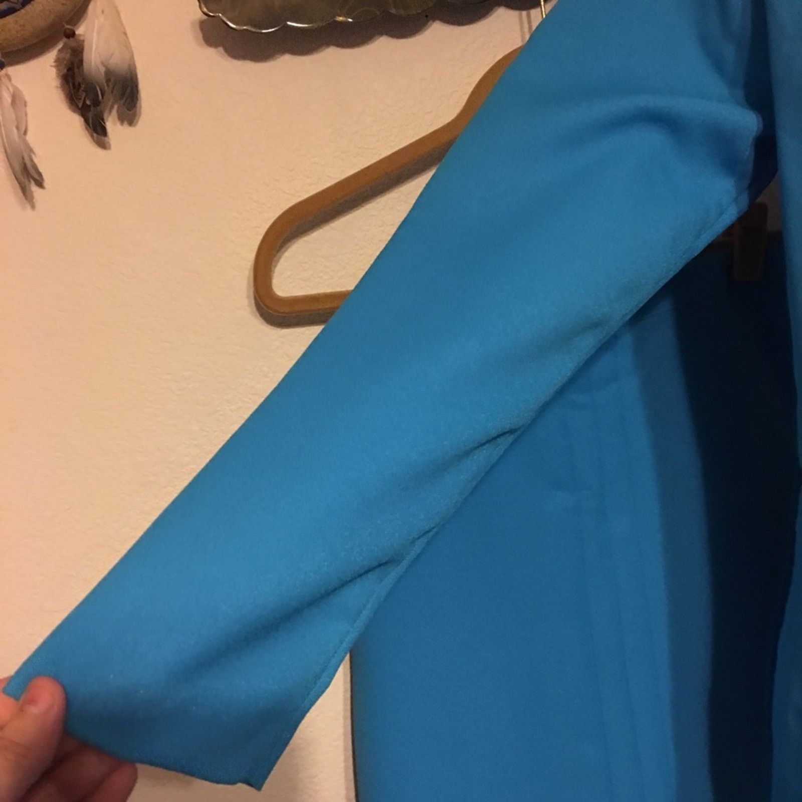 Vintage Ladies Prelude turquoise jacket and skirt set 8 Size M / US 6-8 / IT 42-44 - 3 Thumbnail