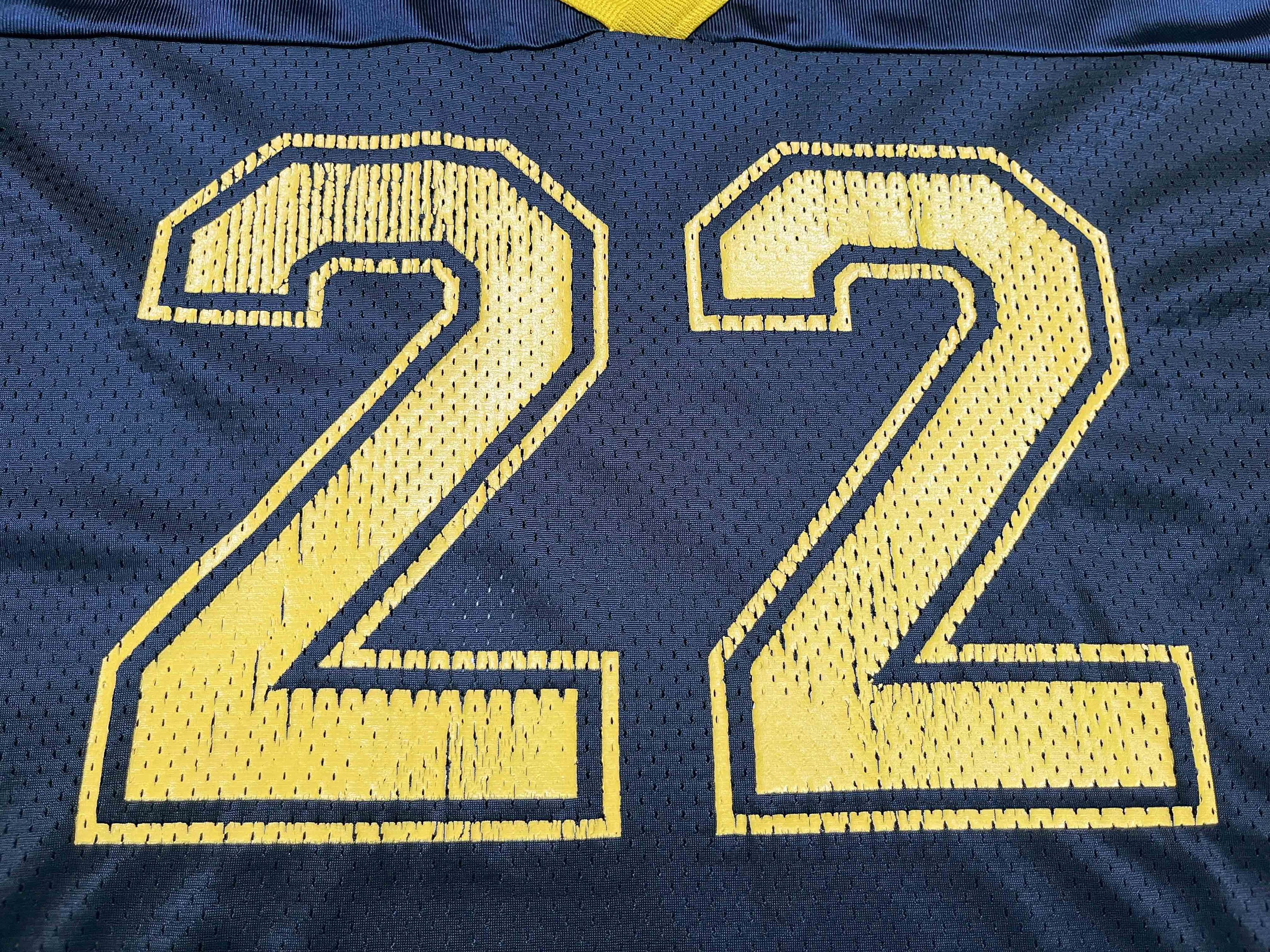 Champion Vintage Champion NCAA West Virginia Mountaineers #22 Jersey Size US M / EU 48-50 / 2 - 2 Thumbnail