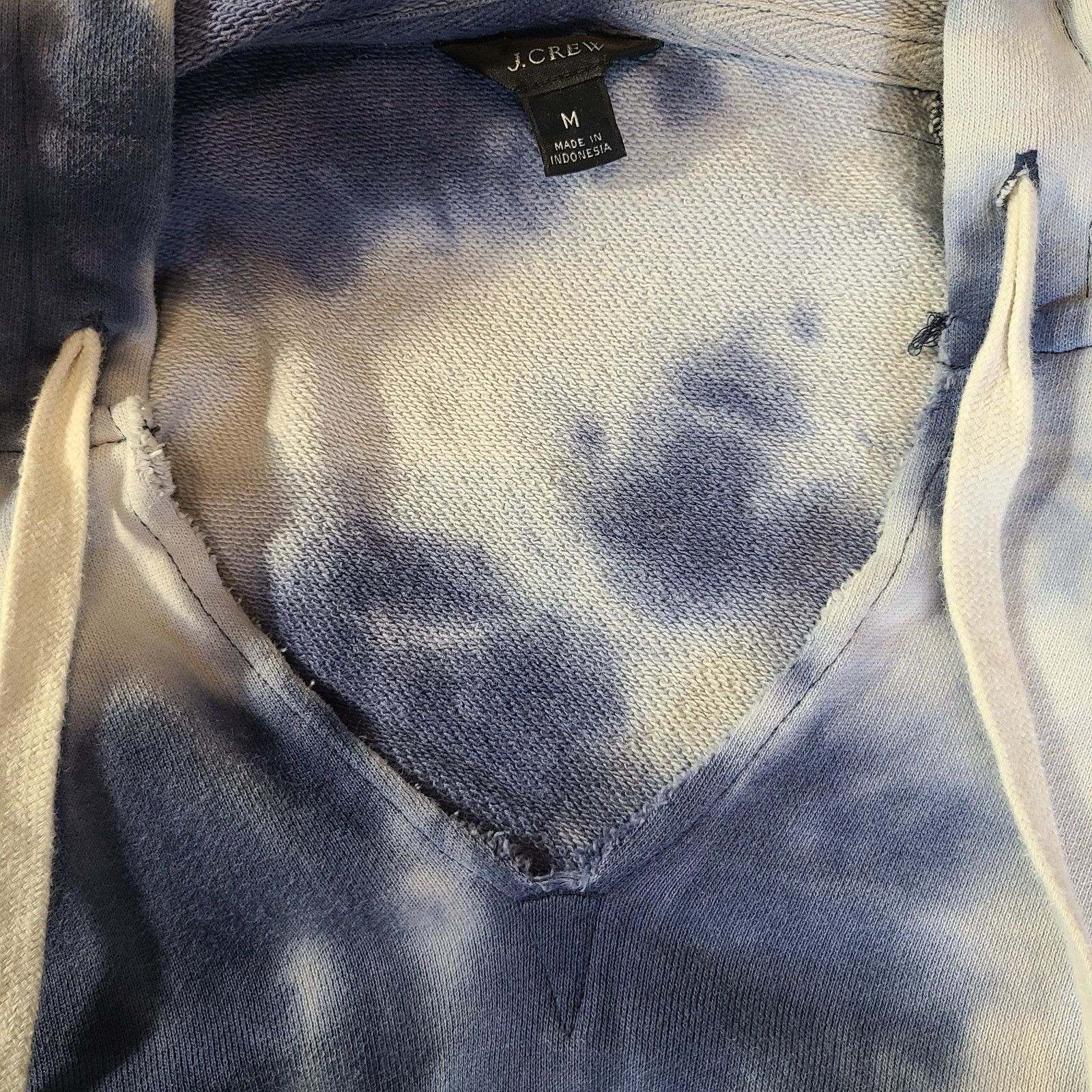 J.Crew Tie Dye Distressed Hooded Sweatshirt Cotton Hoddie M 2594 Size M / US 6-8 / IT 42-44 - 13 Thumbnail