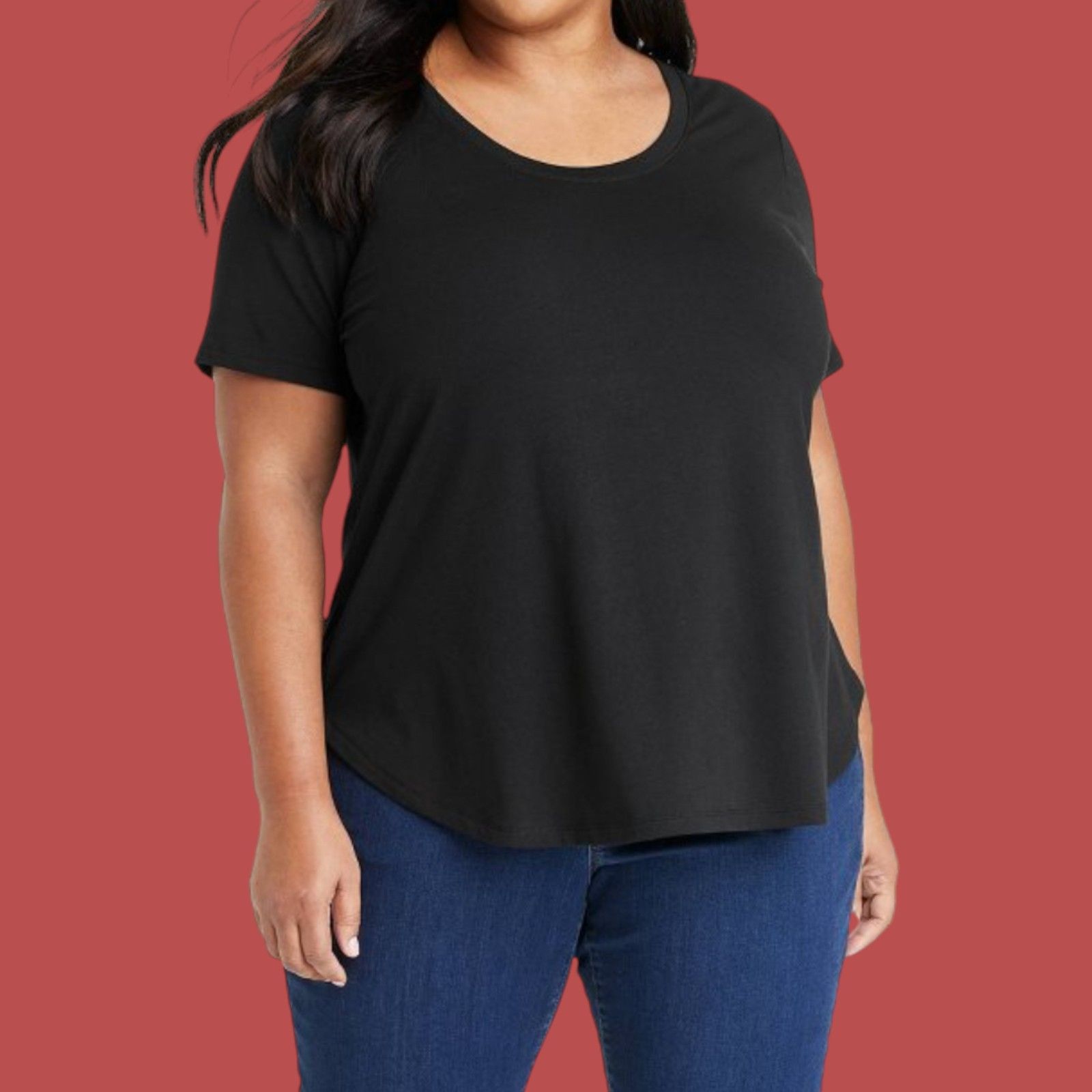 Other Ava & Viv - Women's Short Sleeve Relaxed Scoop Neck T-Shirt Size 3XL / US 20-22 - 1 Thumbnail