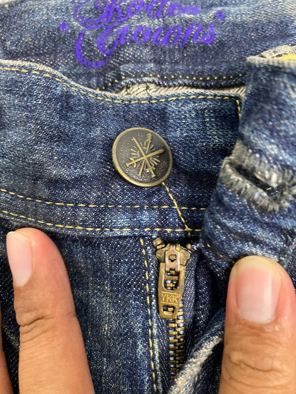 Japanese Brand rodeo crowns japanese brand distressed denim nice design Size 31" - 12 Thumbnail