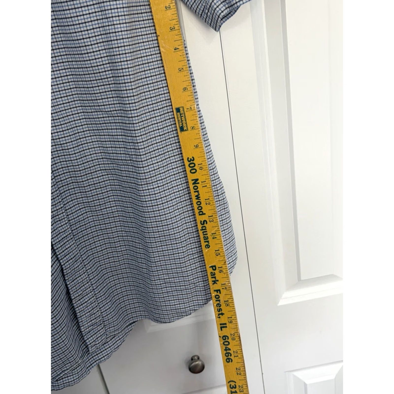 Ralph Lauren Ralph Lauren Shirt Blue White Plaid Button-Down 2XLT Classic Fit Men’s Short Sleeve Button-Up Size US XXL / EU 58 / 5 - 4 Thumbnail
