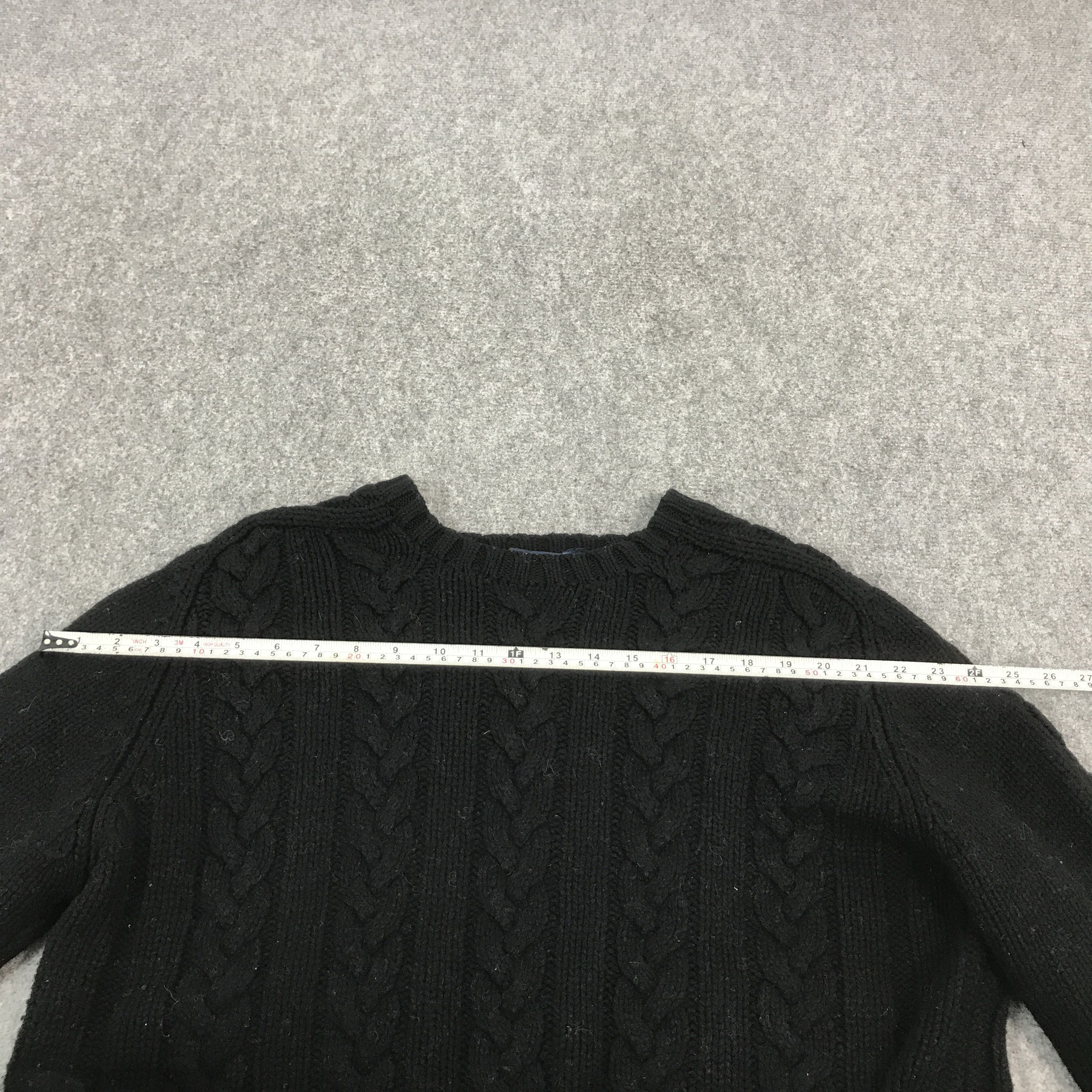 Polo Ralph Lauren Polo Ralph Lauren Black Knitwear Patchwoek Design Size US L / EU 52-54 / 3 - 8 Thumbnail