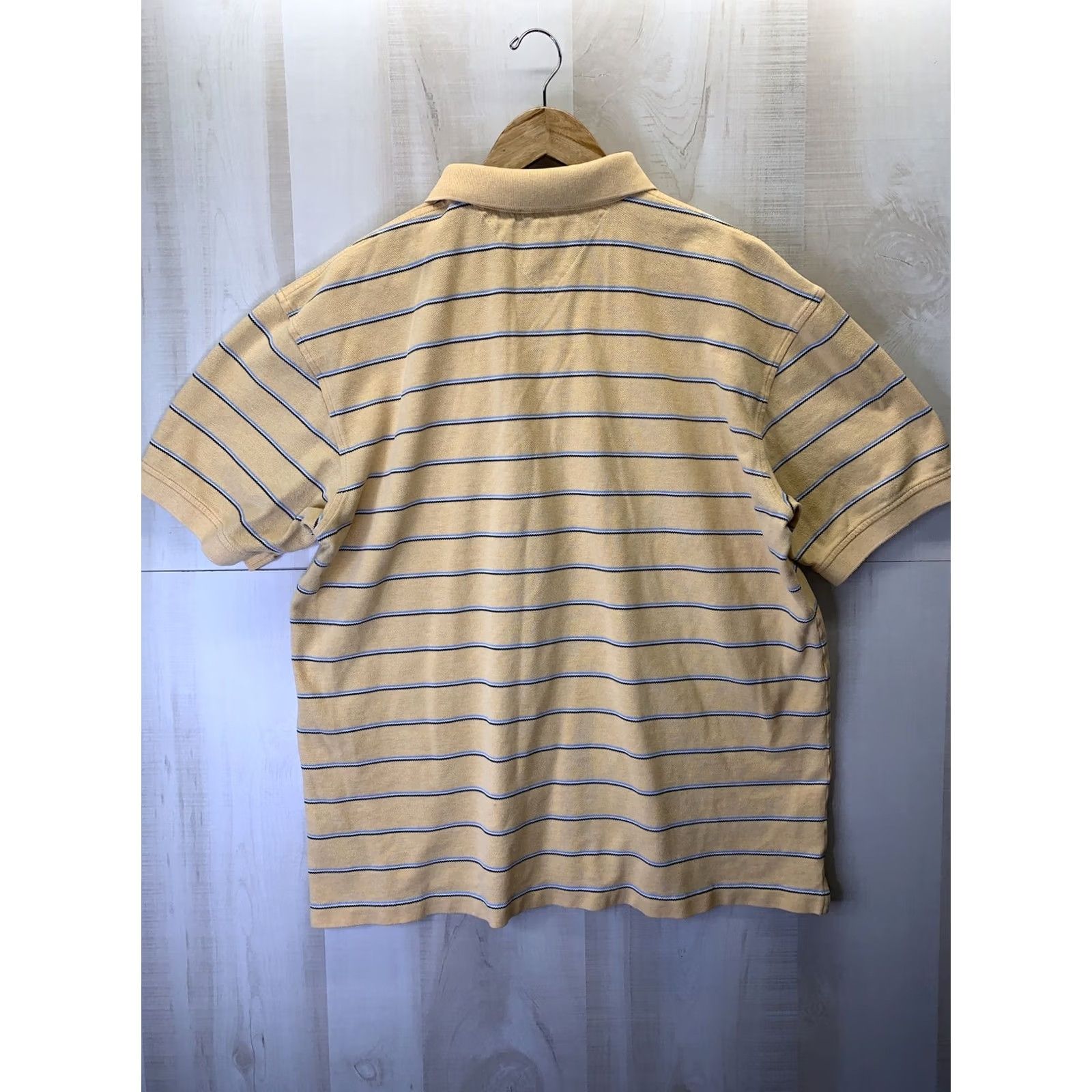 Tommy Hilfiger Tommy Hilfiger Polo Shirt Men’s XL Yellow/Blue Stripe Short Sleeve 90s T-Shirt #3269 Size US XL / EU 56 / 4 - 3 Thumbnail