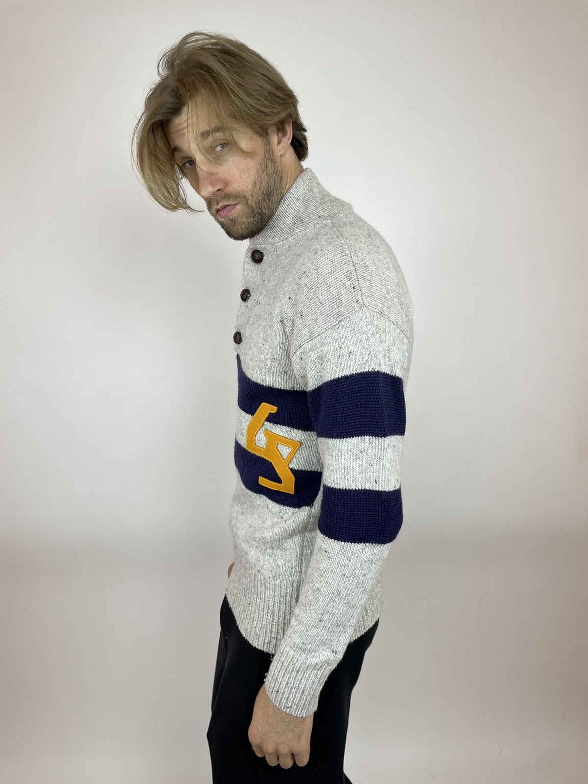 G-Star G-star RAW PIT SHAWL Collar knit l/s sweater Mens size L Size US L / EU 52-54 / 3 - 6 Thumbnail