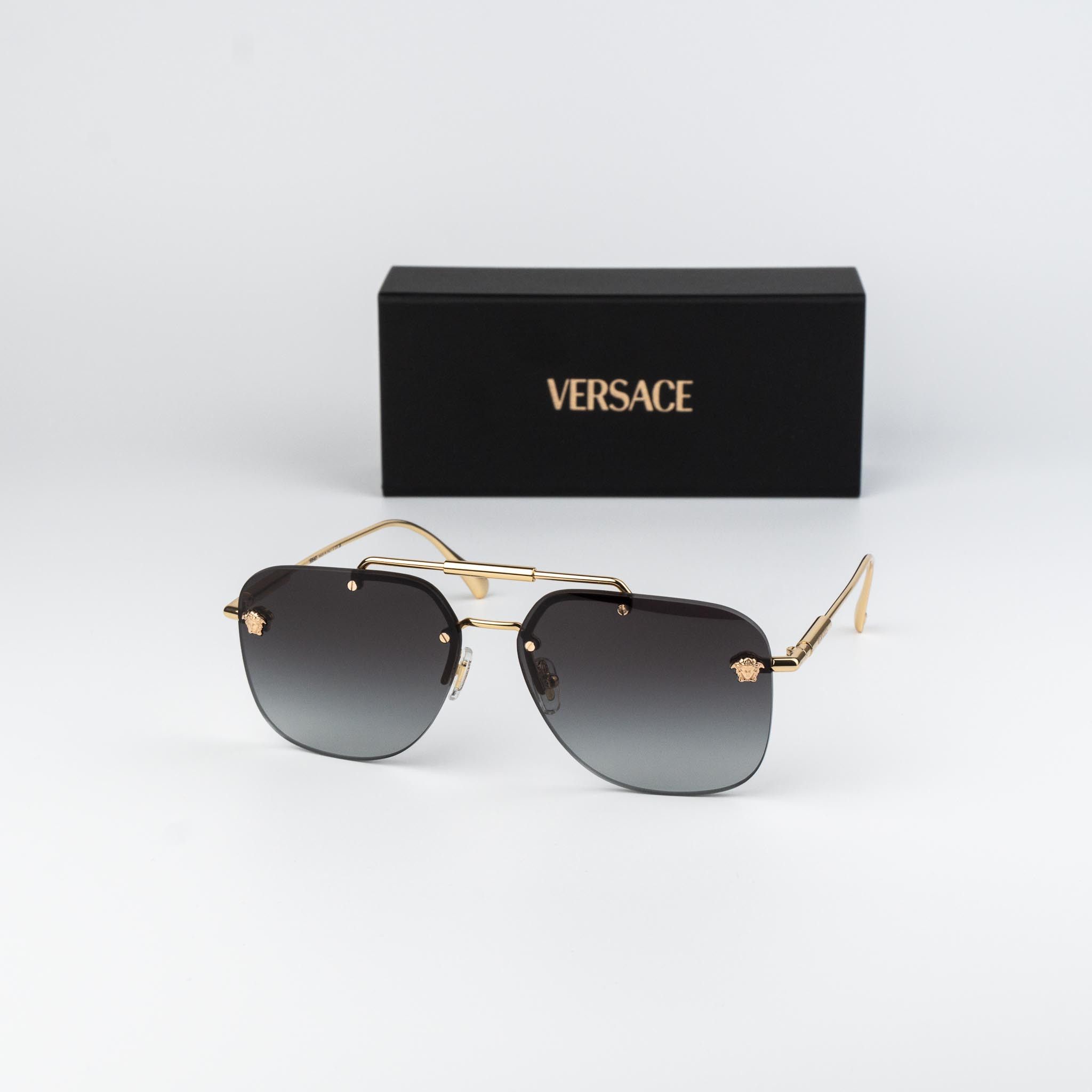 Versace Versace Men Sunglasses Pilot VE2296 100284 NEW AUTHENTIC Size ONE SIZE - 1 Thumbnail