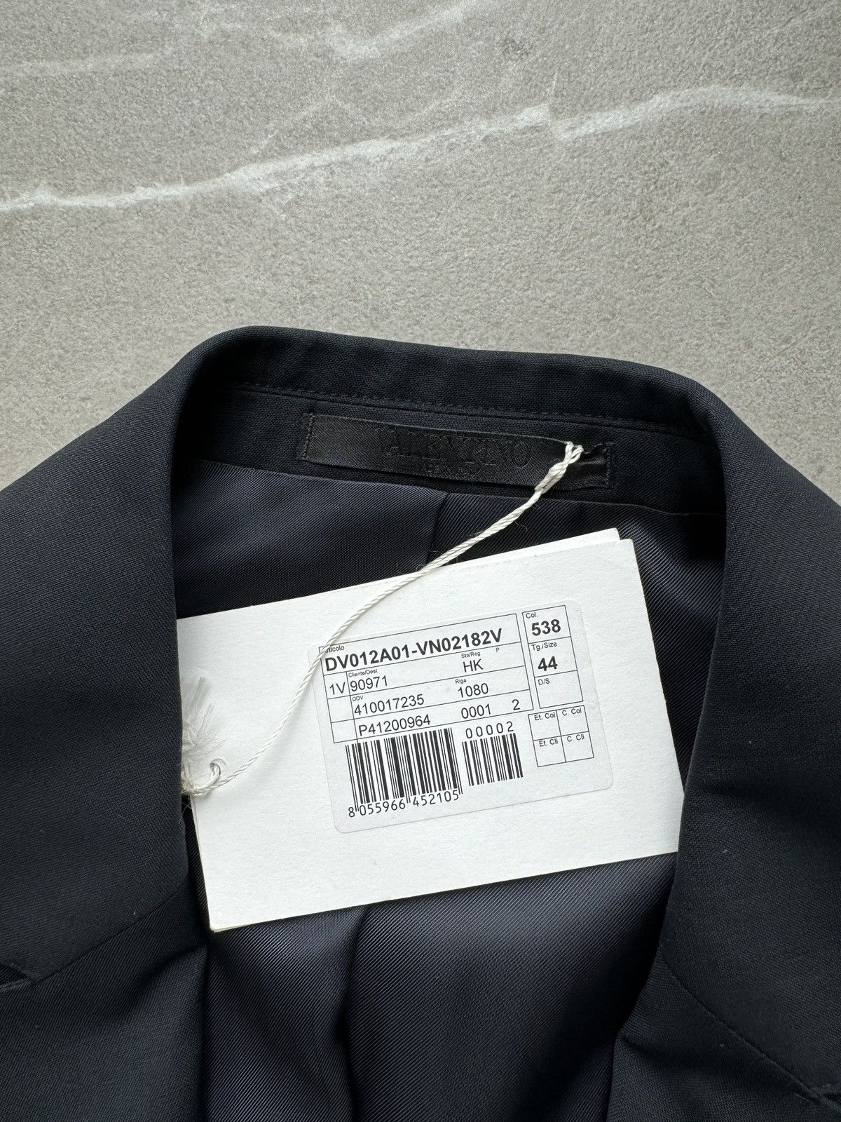 Valentino Valentino France Made in ITALY Men Tailor Fit Dark Navy Suit Size 44S - 24 Thumbnail