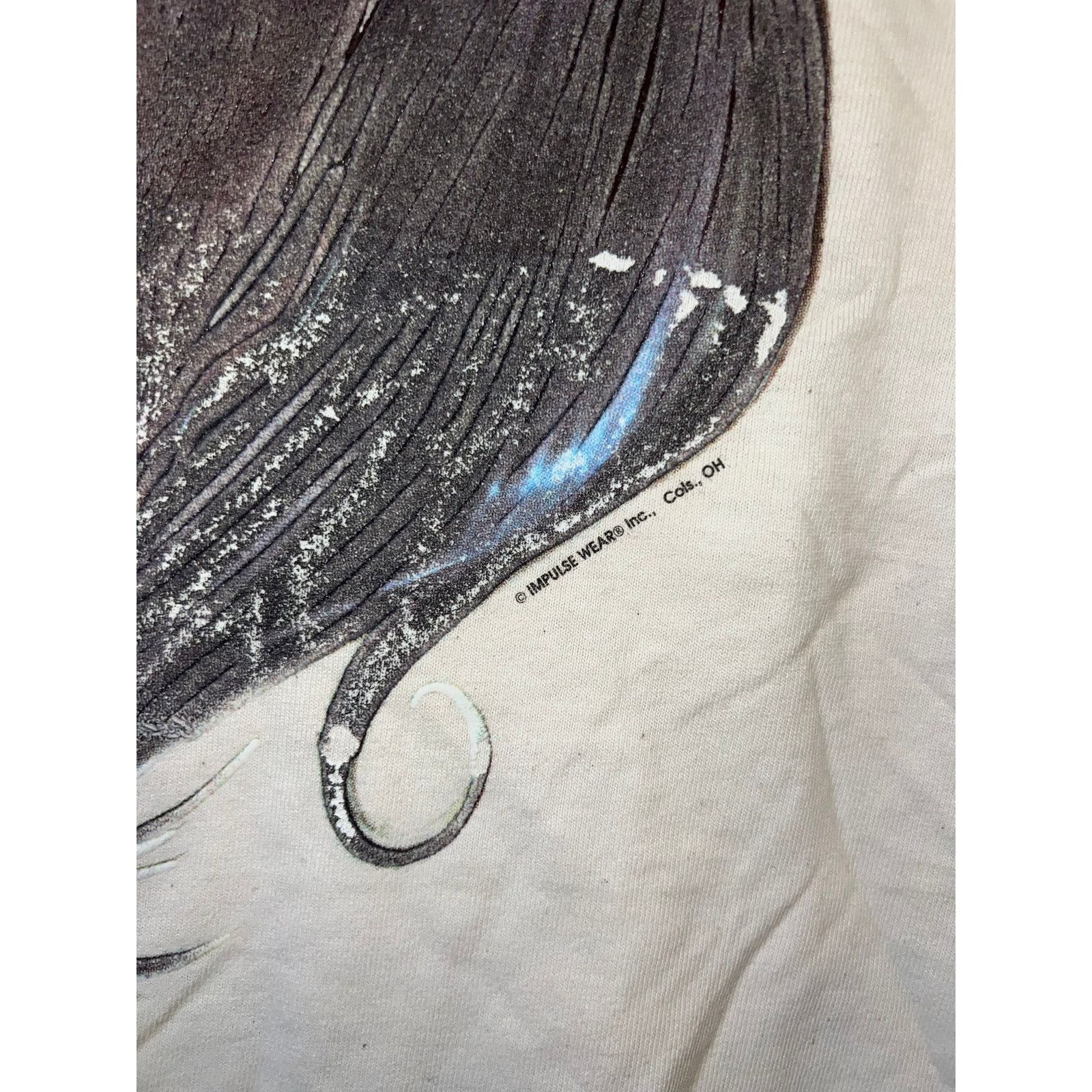 Jerzees 90s Vintage Horse Montana Nature White Shirt Tee VTG 1990s L Size US L / EU 52-54 / 3 - 5 Thumbnail