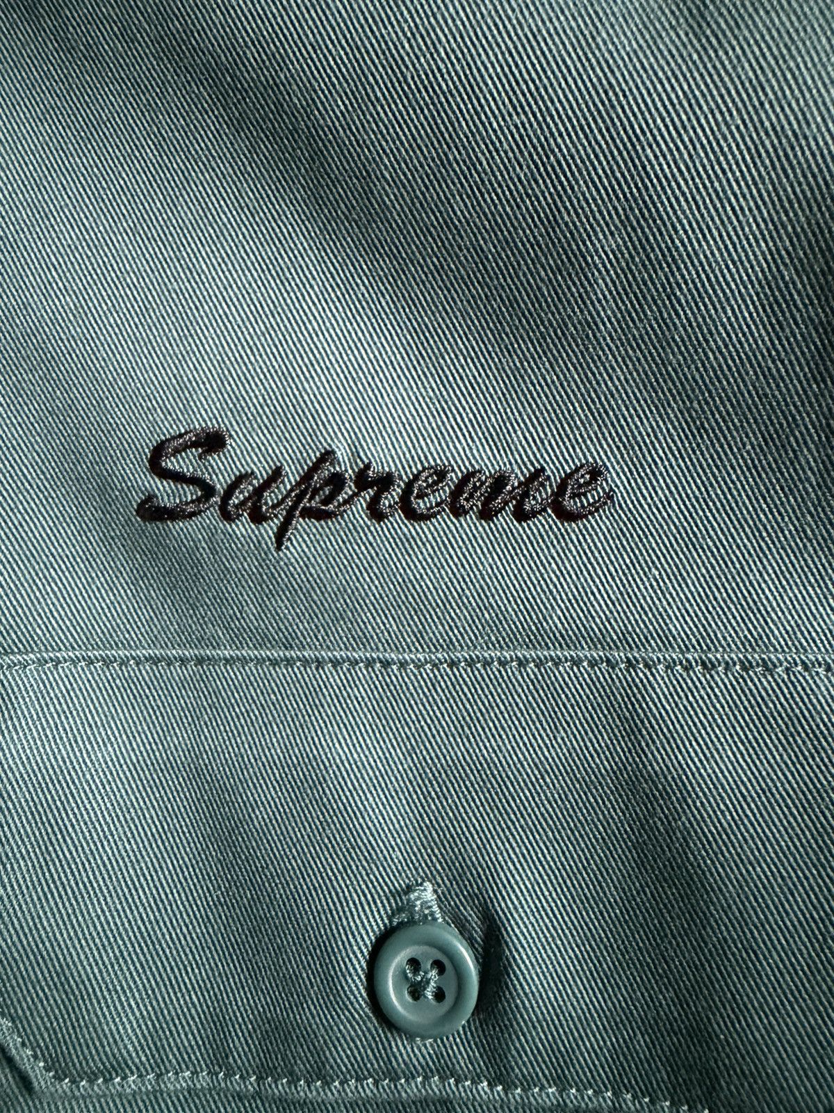 Supreme Supreme rhinestone pin up S/S work shirt Size US M / EU 48-50 / 2 - 4 Thumbnail