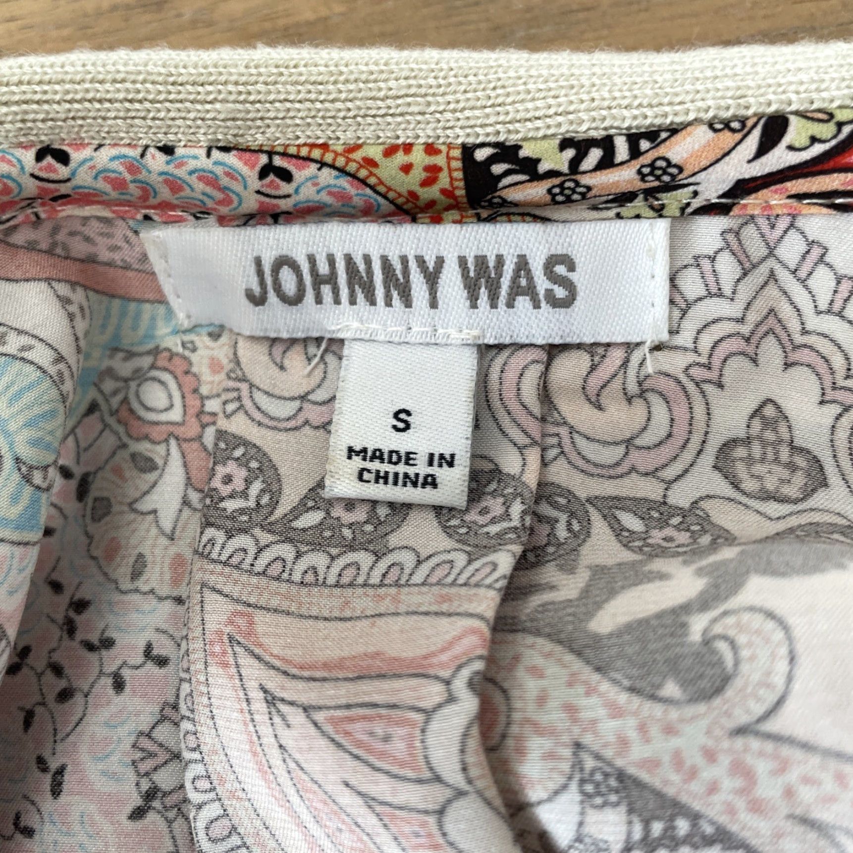 Johnny Was Johnn y Was Cardigan Womens Small Silk/Cashmere Paisley Boho Button Front Sweater Size S / US 4 / IT 40 - 4 Thumbnail