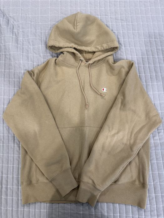 Taupe champion on sale reverse weave hoodie