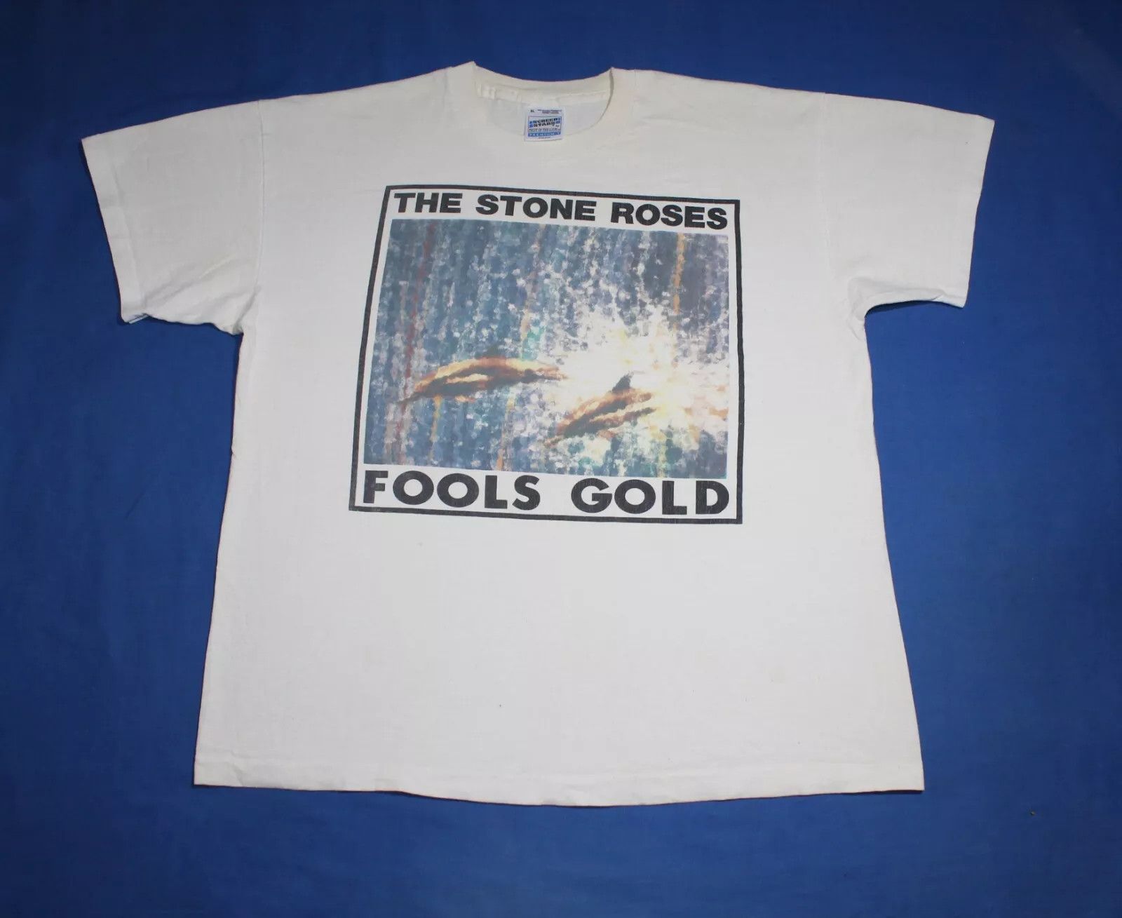 Other Vintage 90s The Stone Roses Shirt Fools Gold Indie Rock Band Size US XL / EU 56 / 4 - 1 Thumbnail