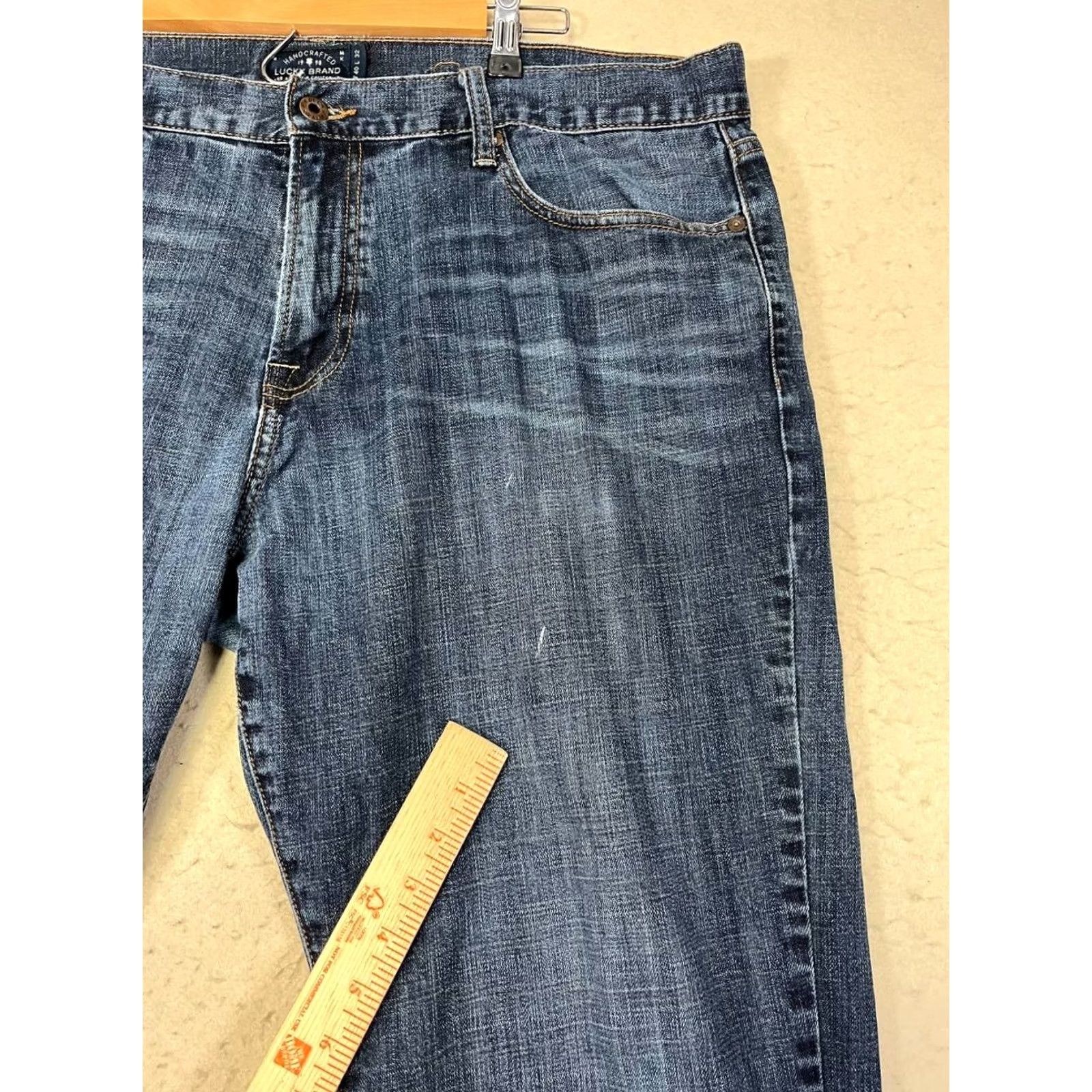 Lucky Brand Lucky Brand 221 Jeans Mens Straight Athletic Fit 40x32 Denim Blue Cotton Spandex See Pic Size US 40 / EU 56 - 6 Thumbnail
