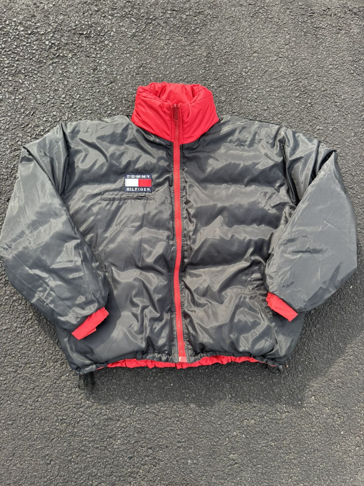 Tommy Hilfiger × Vintage Tommy Hilfiger 90’s Hip Hop Rap Puffer Bubble Jacket Coat Size US XL / EU 56 / 4 - 7 Thumbnail
