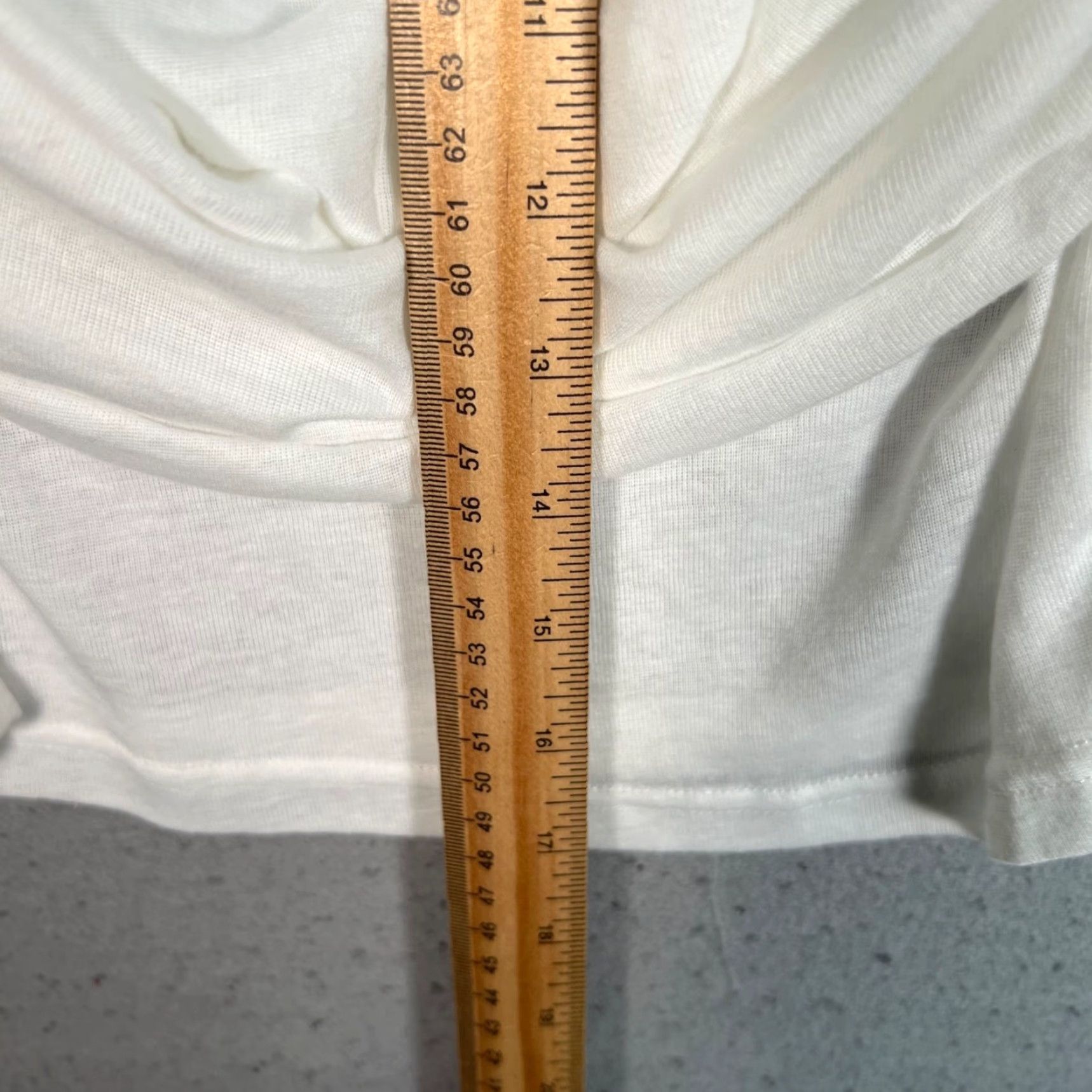 Cider Cider White Long-Sleeve Drape Front Top Small Polyester Blend Womens Shirt Size S / US 4 / IT 40 - 6 Thumbnail