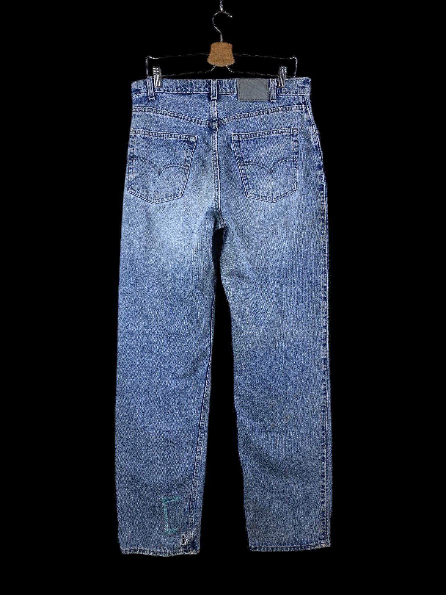 Levi's Vintage Clothing Vintage 90S Levis Baggy Loose Silvertab Distressed Dirty Size US 33 - 12 Thumbnail