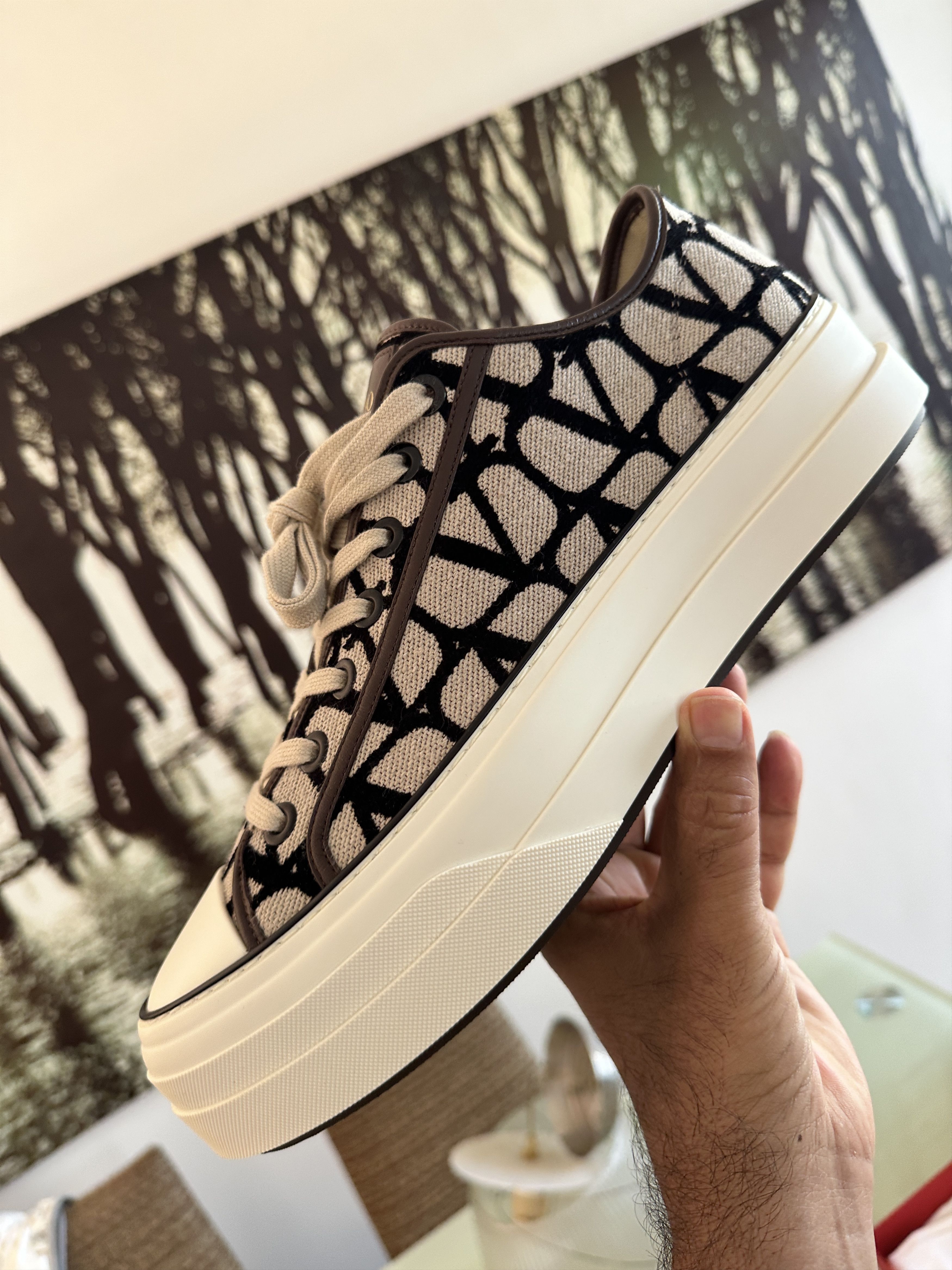 Valentino TOILLE ICONOGRAPH SNEAKER Size US 11 / EU 44 - 1 Thumbnail