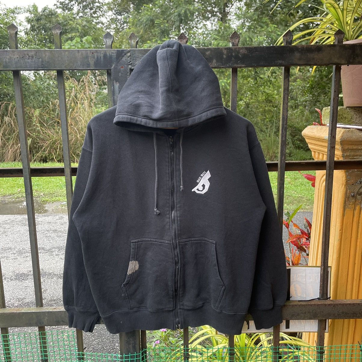 Vintage 🔥90s Bad Boy Skate Embroidered Big Logo Full Zipper Hoodie Size US M / EU 48-50 / 2 - 2 Thumbnail