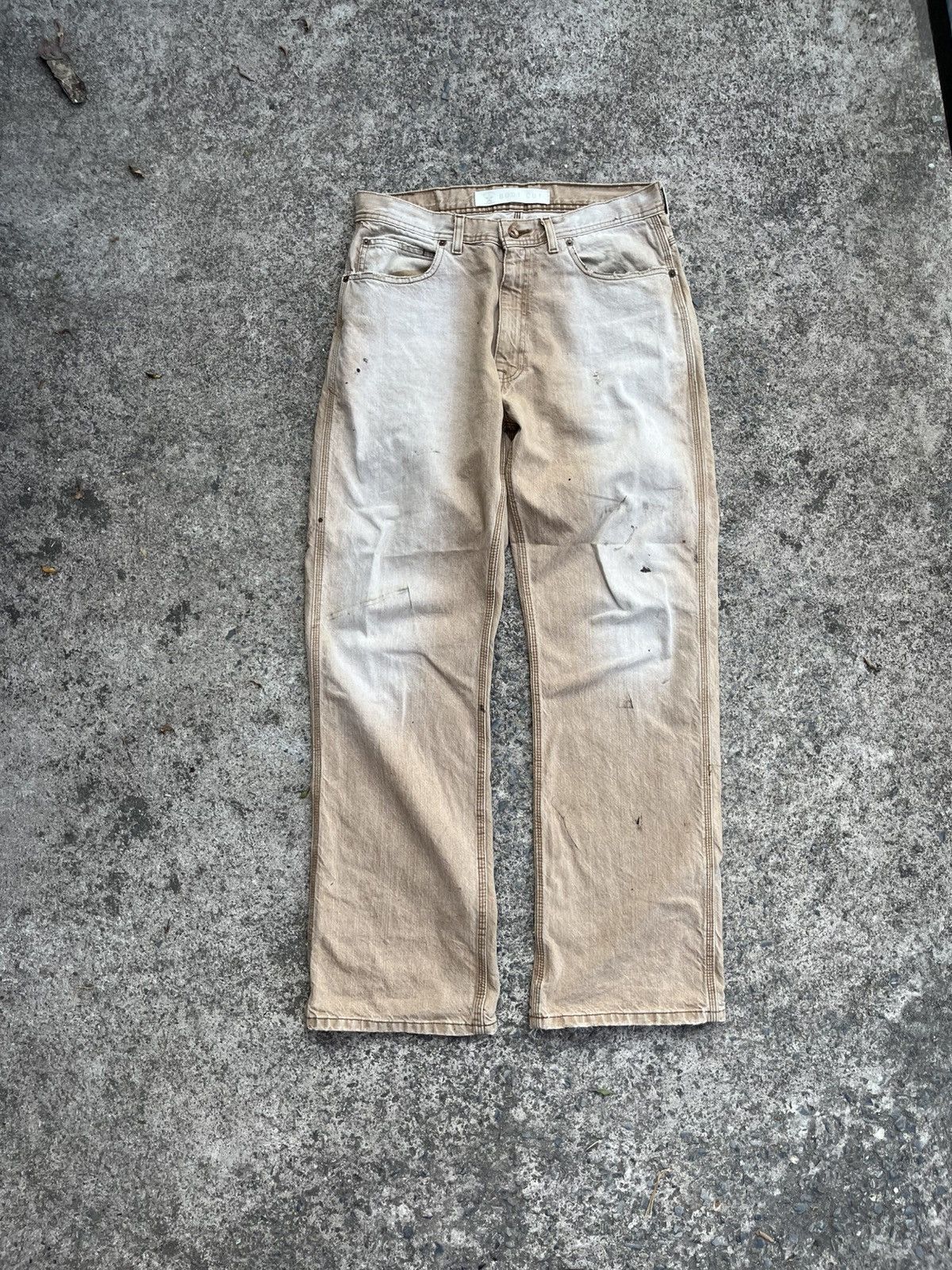 If Six Was Nine Distressed denim flare lag Grunge Style Size US 34 / EU 50 - 1 Thumbnail