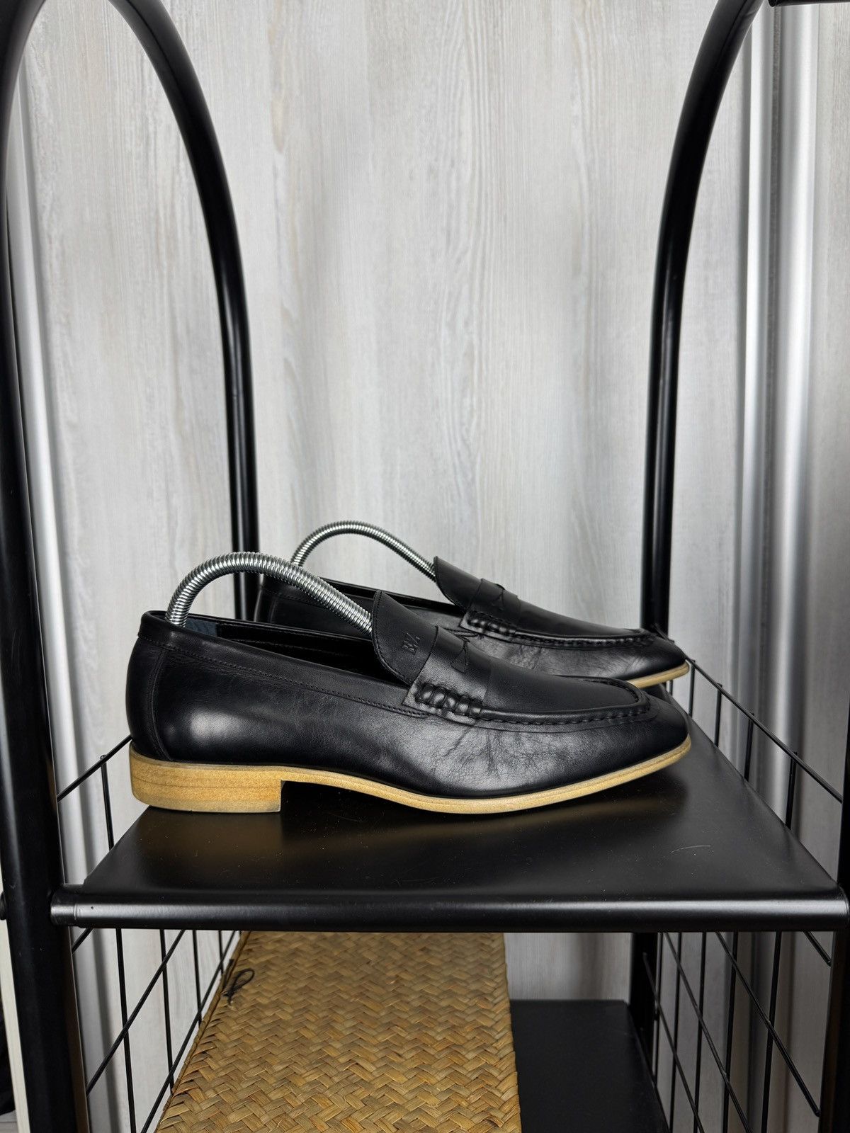 Ermenegildo Zegna Ermenegildo Zegna black leather good year moccasins loafers Size US 7 / EU 40 - 1 Thumbnail