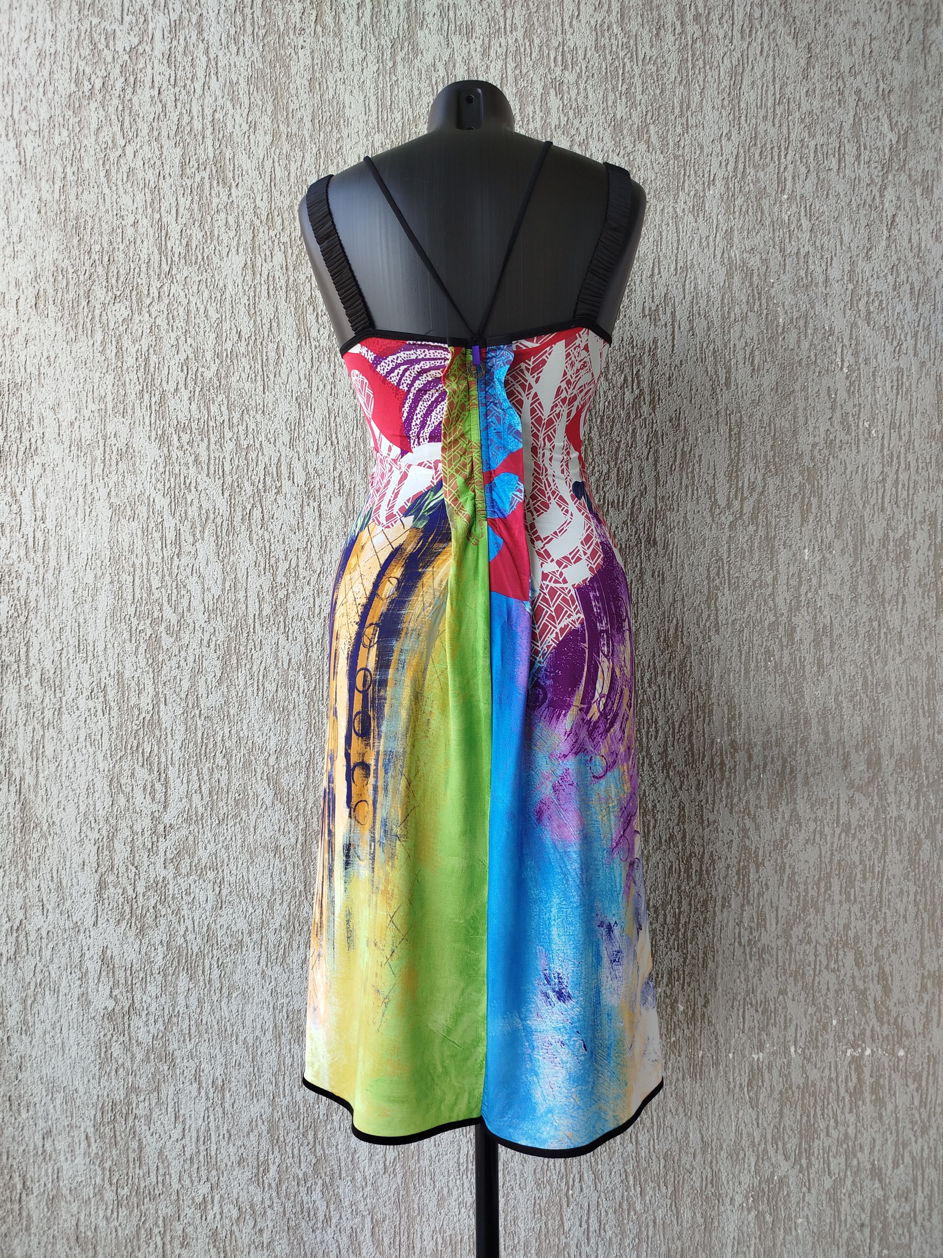 Jean Paul Gaultier Save The Queen Dress Sleeveless Art Jersey Size M-L Size L / US 10 / IT 46 - 8 Thumbnail