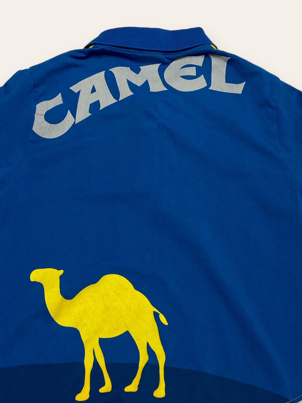 Camel Vintage CAMEL Blue Yellow Big Logo Polo Shirt Y2K Size US S / EU 44-46 / 1 - 6 Thumbnail