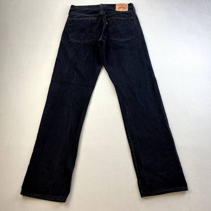 Levi's Levis 501 Jeans 32x34 Black Denim Original Straight Charcoal ...