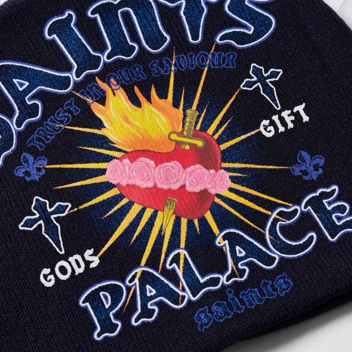 Palace Palace Gods Gift Beanie Navy Size ONE SIZE - 3 Thumbnail