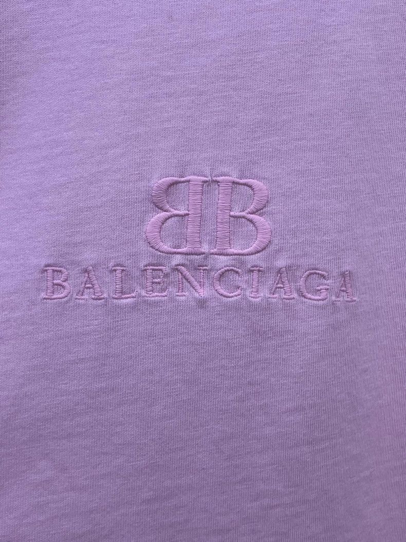 Balenciaga Balenciaga Pink Distressed Short Sleeve T-Shirt-2506 Size L / US 10 / IT 46 - 3 Thumbnail
