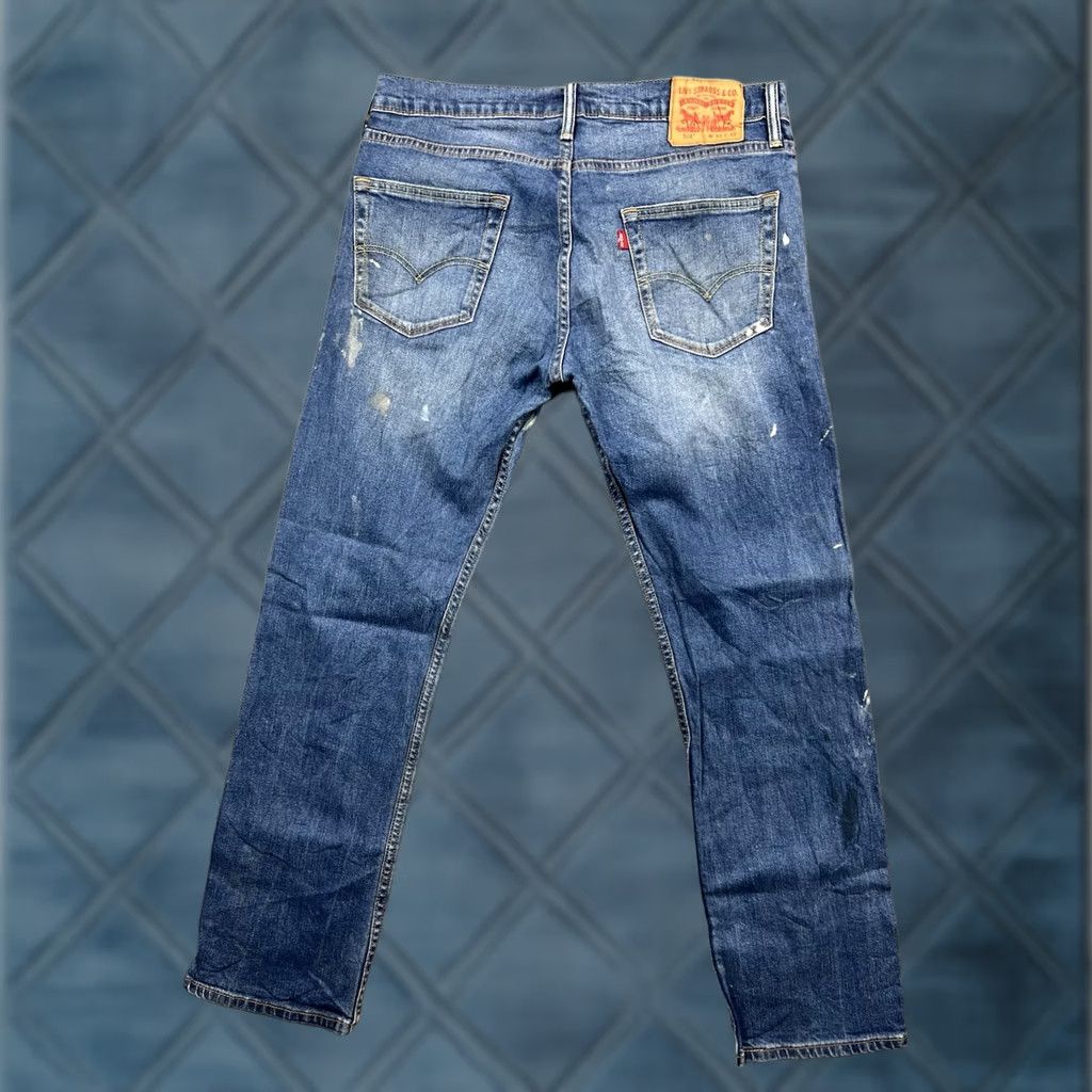 Levi's Levi's 504 Jeans Men Regular Fit Straight Size 33x32 Blue Denim Mid Rise 5-Pocket Zipper Logo Stretch Size US 33 - 1 Thumbnail