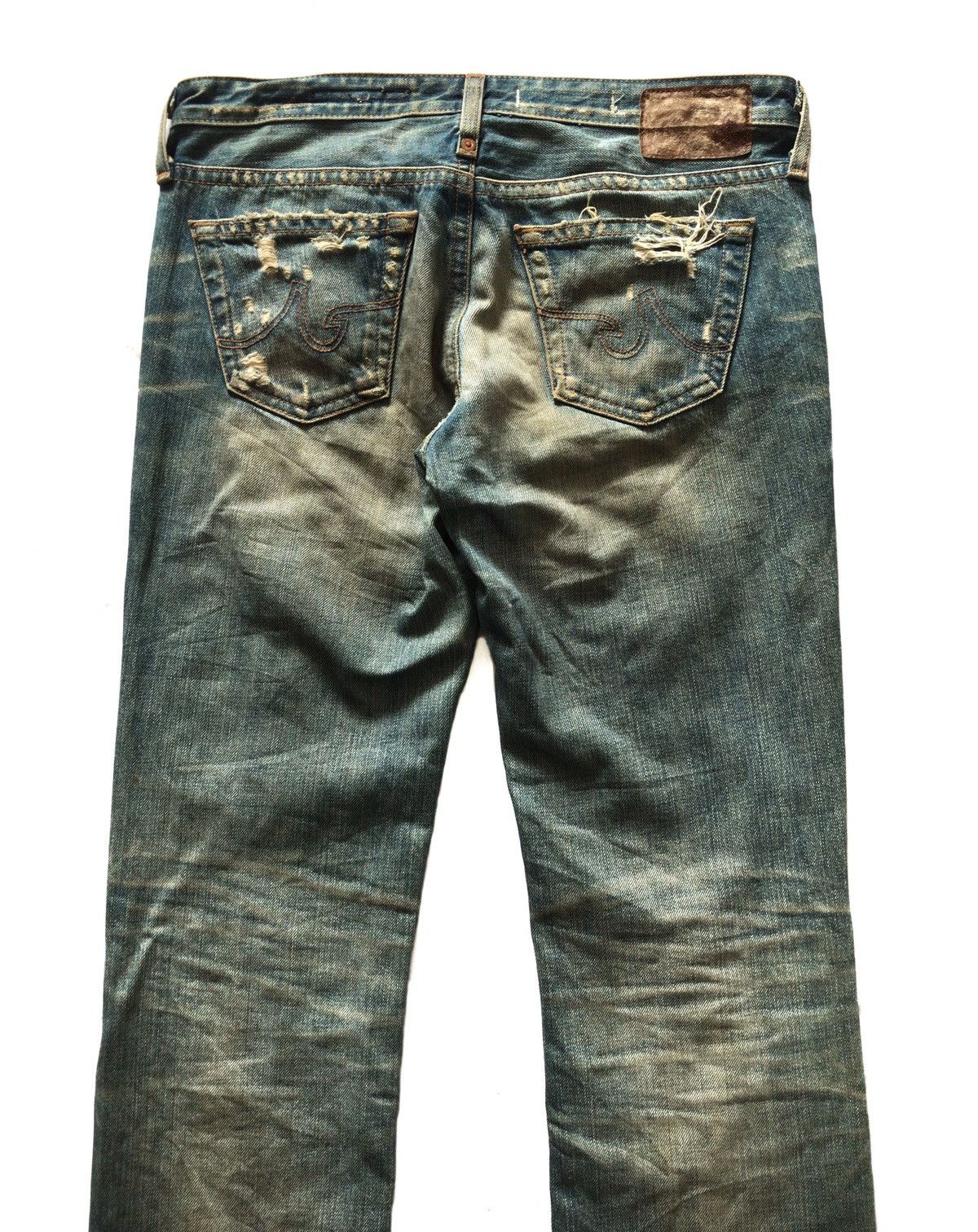 AG Adriano Goldschmied AG ADRIANO GOLDSCHMIES MUD MAX DISTRESSED JEANS Size US 29 - 5 Thumbnail