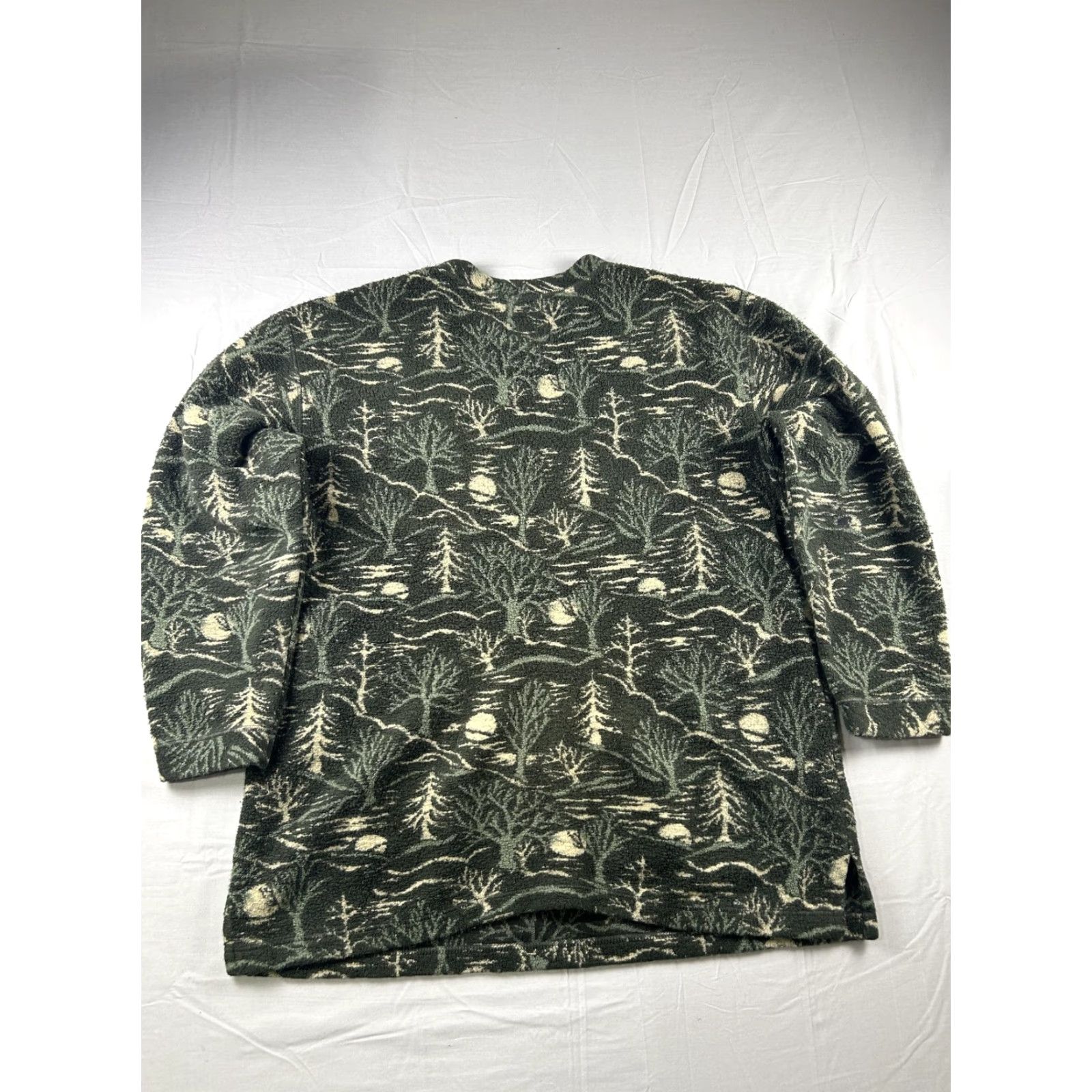 Vintage VINTAGE Woolrich Sweater Womens XL Green Forest 3/4 Sleeve Fleece Pullover USA Size XL / US 12-14 / IT 48-50 - 2 Thumbnail