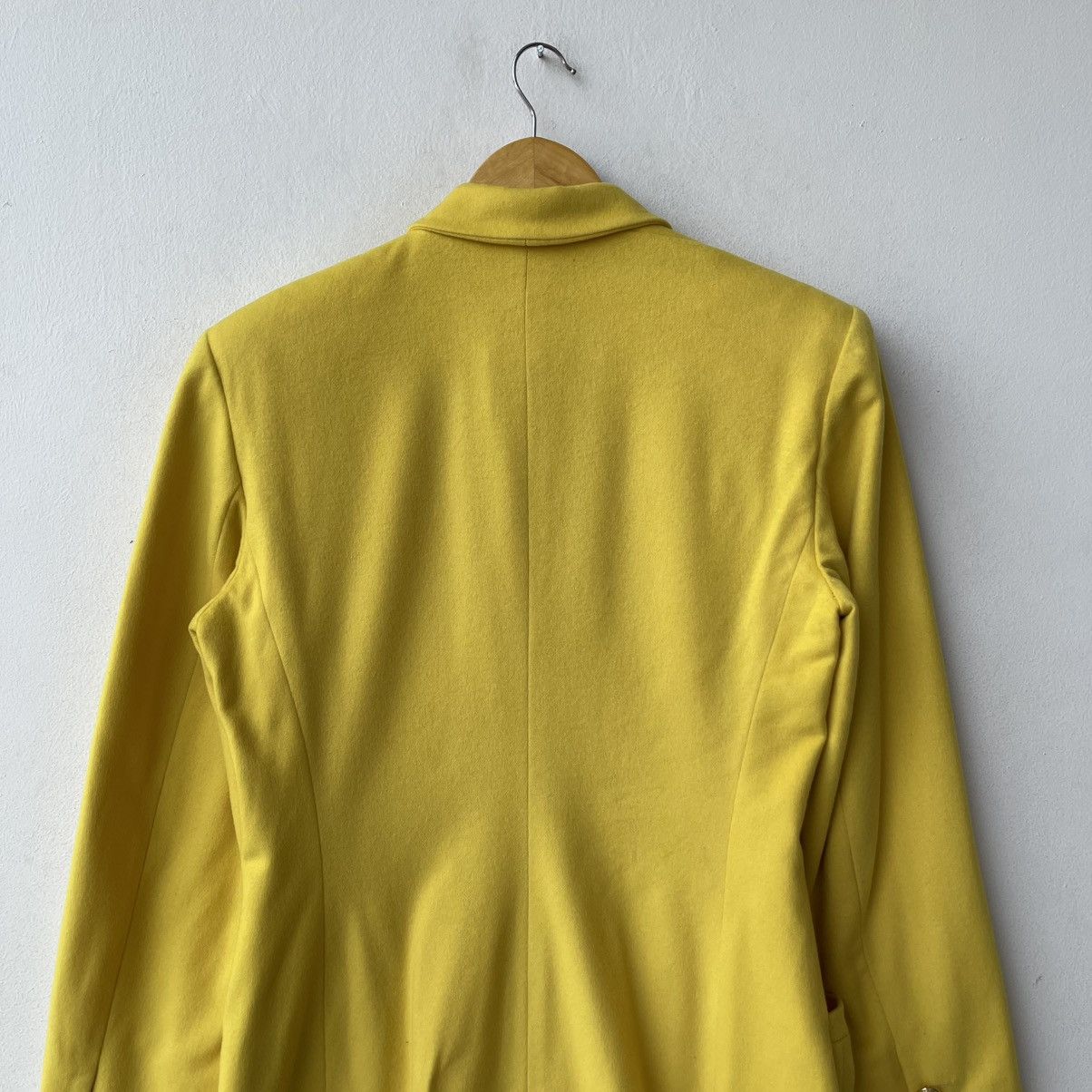 Versace Vintage Versace Jeans Couture Wool Cashmere Jacket Yellow Size M / US 6-8 / IT 42-44 - 6 Thumbnail