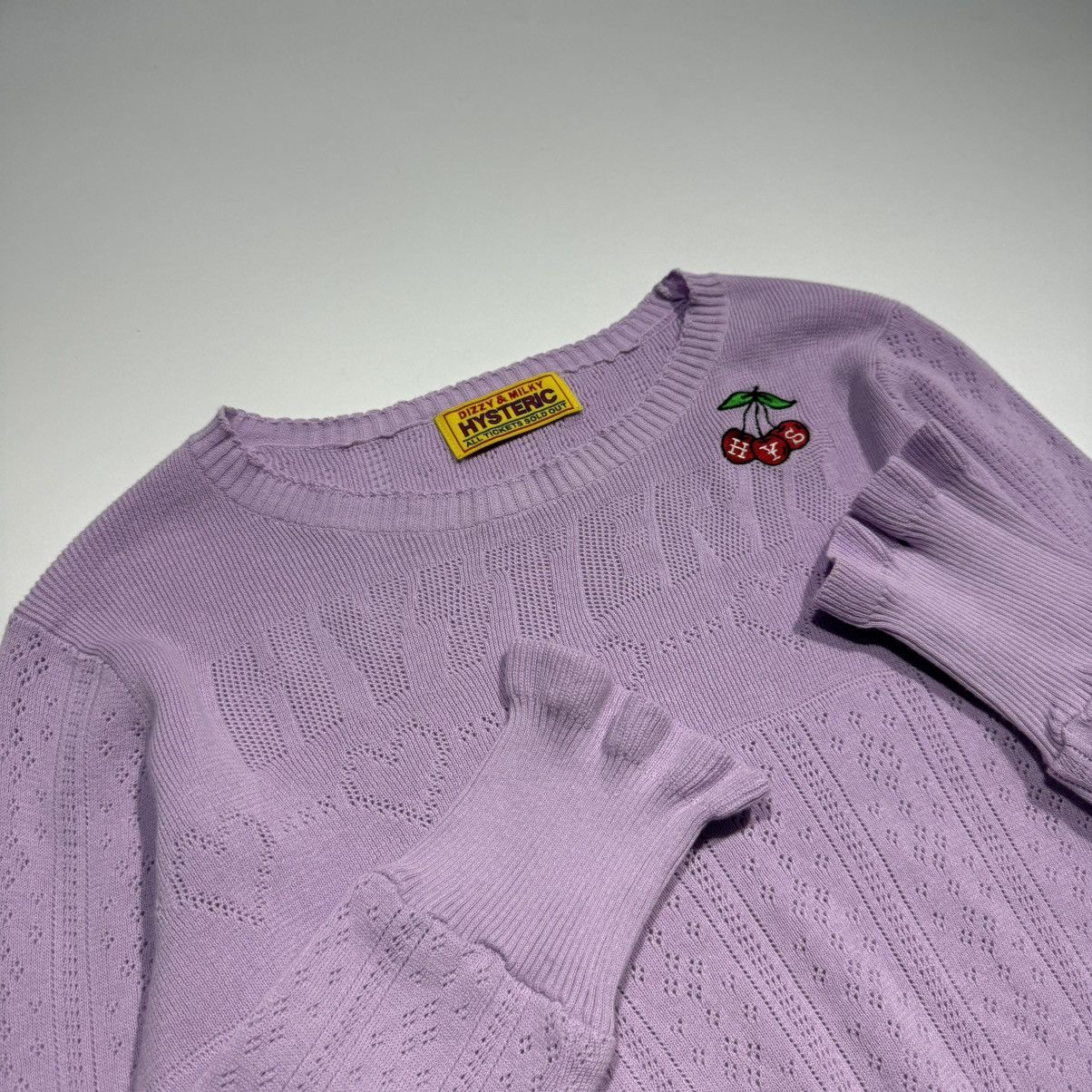 Hysteric Glamour Hysteric Glamour Triple Cherry Embroidered Ruffle Knit Size ONE SIZE - 6 Thumbnail