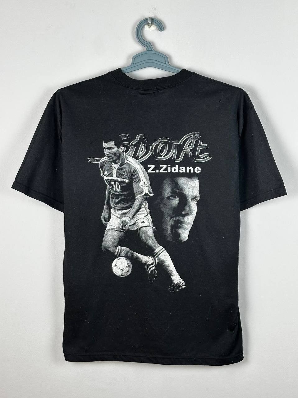 Vintage Vintage Zidane Retro Memorial Black 90s T Shirt Size US M / EU 48-50 / 2 - 6 Thumbnail