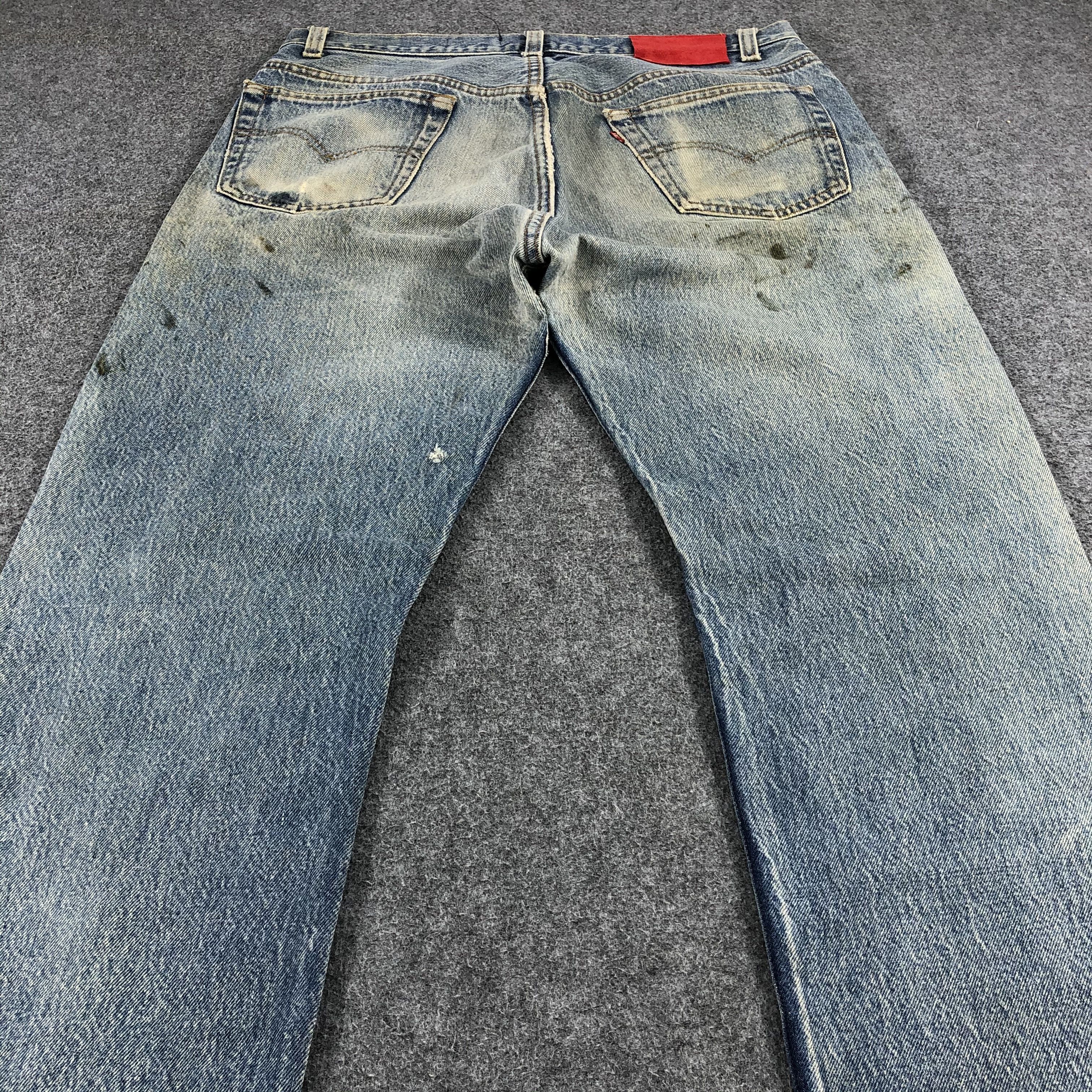 Levi's Vintage Levis 501 Jeans Rusty Wash Distressed Denim KJ376 Size US 34 / EU 50 - 4 Thumbnail