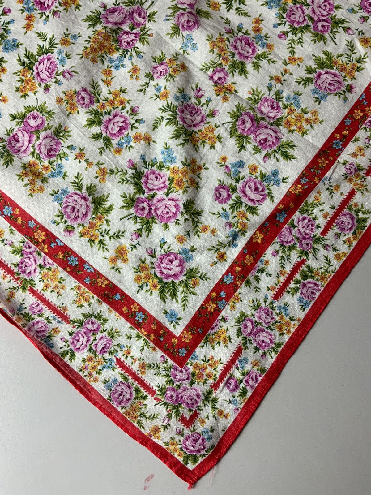 Japanese Brand Kenzo Flower Bandana Handkerchief Size ONE SIZE - 7 Thumbnail