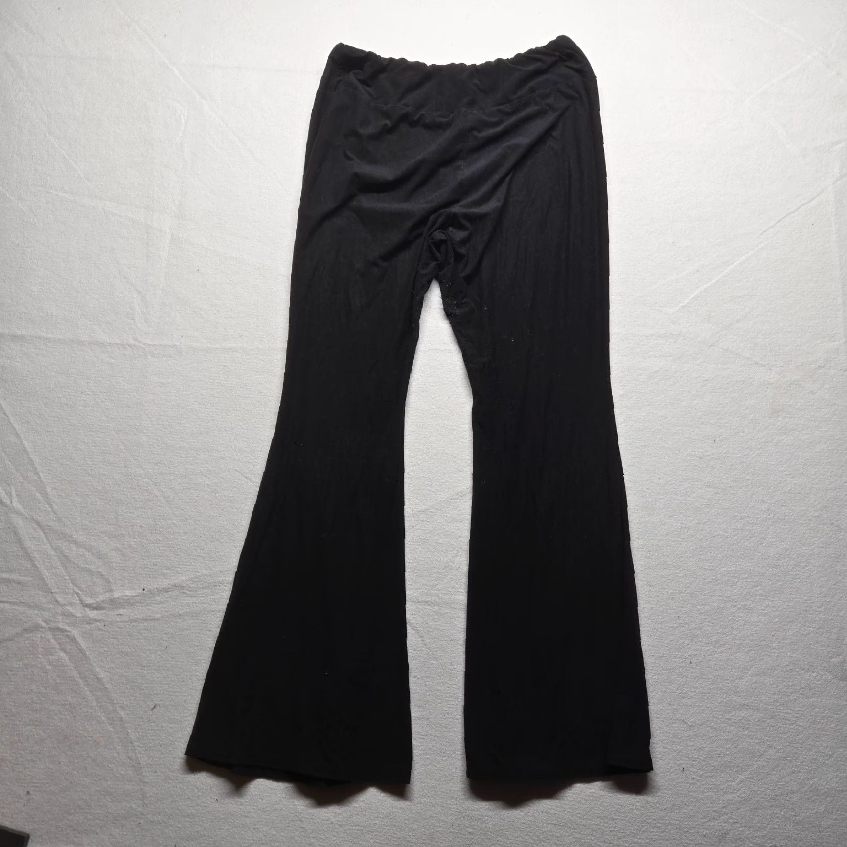 Vintage VINTAGE Nobo Solid Black Flare Sweatpants Women 2XL Plus Size 90s Fashion Size 40" / US 18 - 8 Thumbnail
