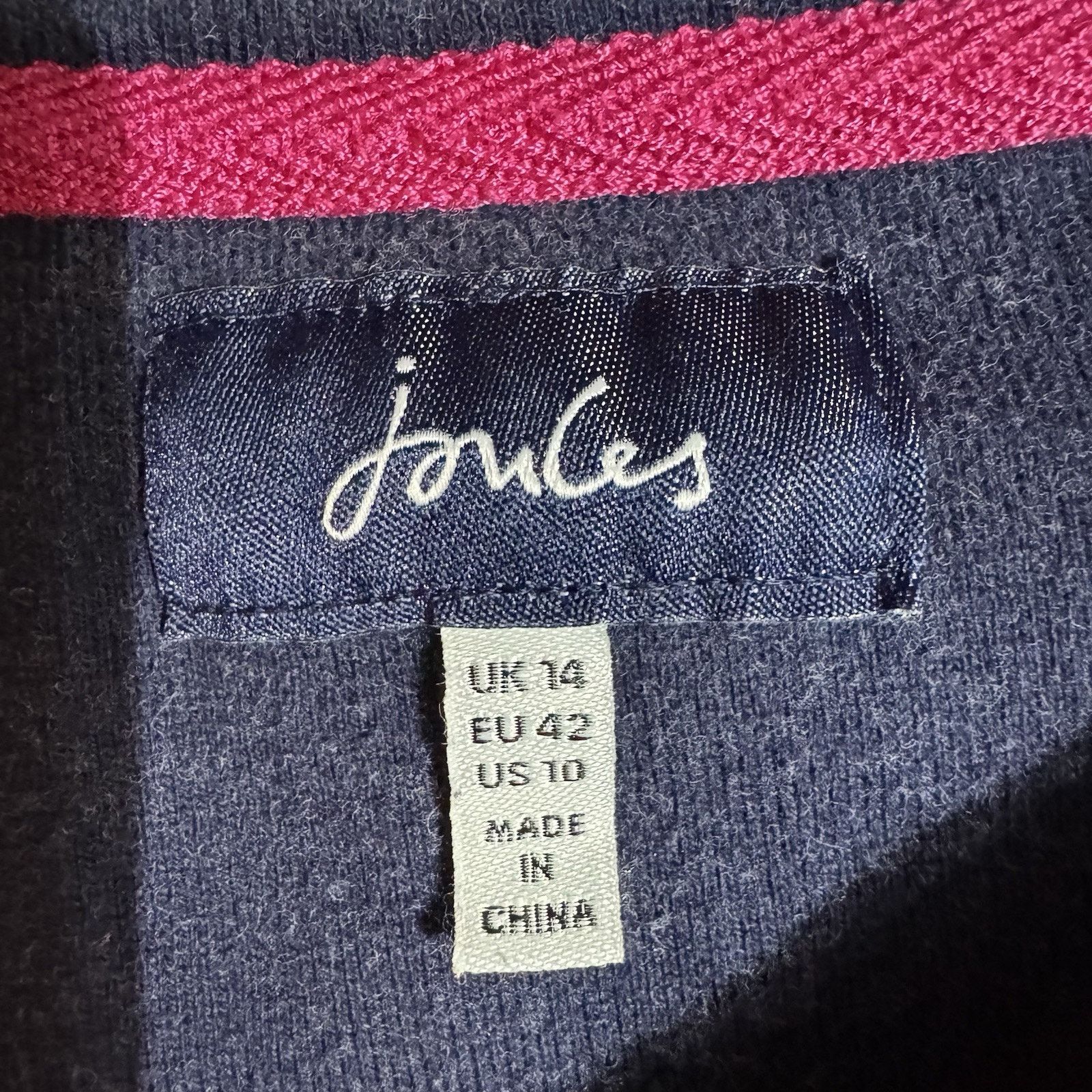 Other Joules Shift Dress 10 Cottagecore Floral Striped Office Chic Size L / US 10 / IT 46 - 5 Thumbnail