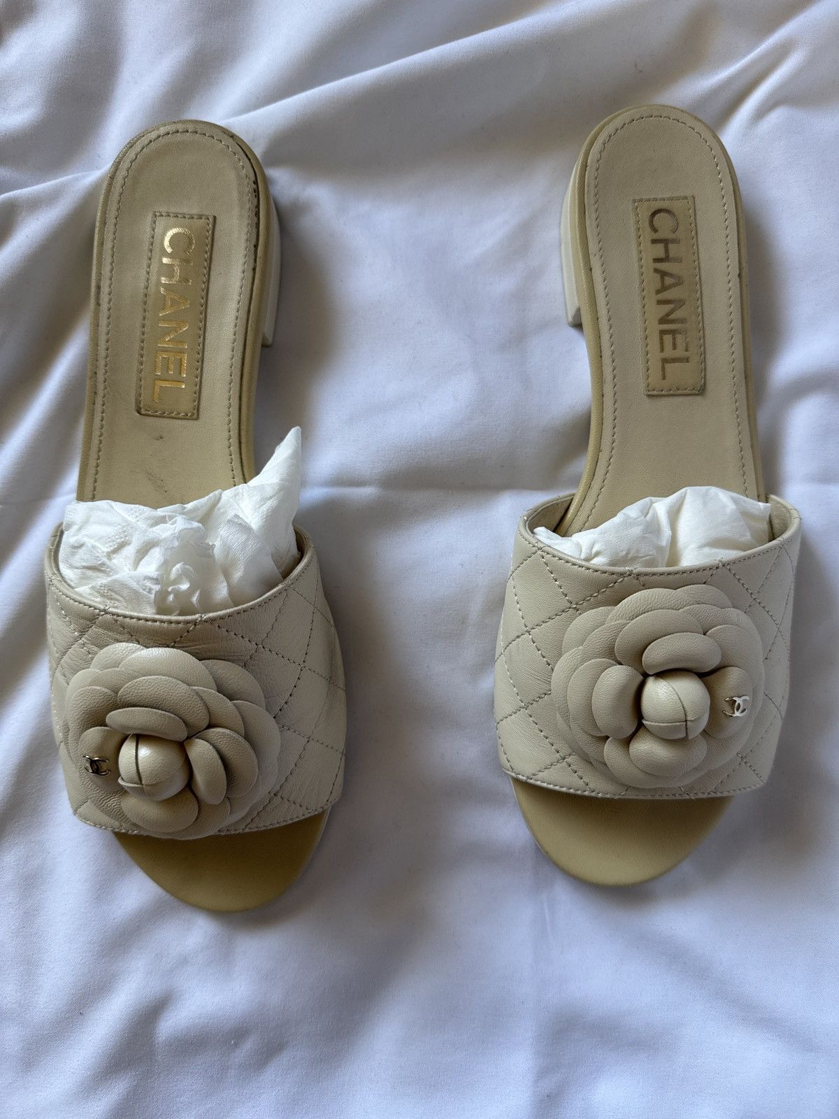 Chanel Mules ivory Size US 8.5 / IT 38.5 - 5 Thumbnail