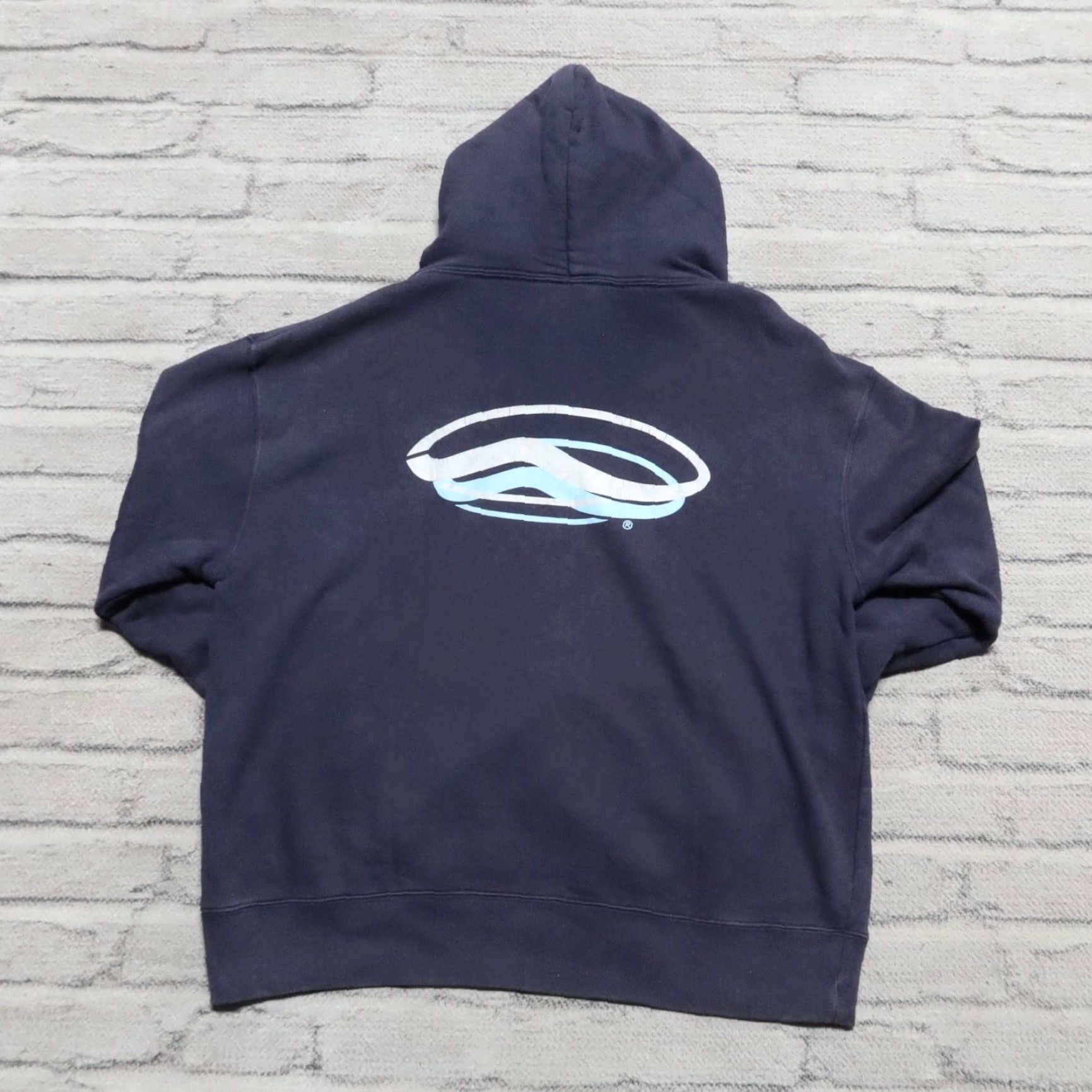 Vans VINTAGE Vans Logo Hoodie Sweatshirt M Navy Mens 90s Skate Size US M / EU 48-50 / 2 - 3 Thumbnail
