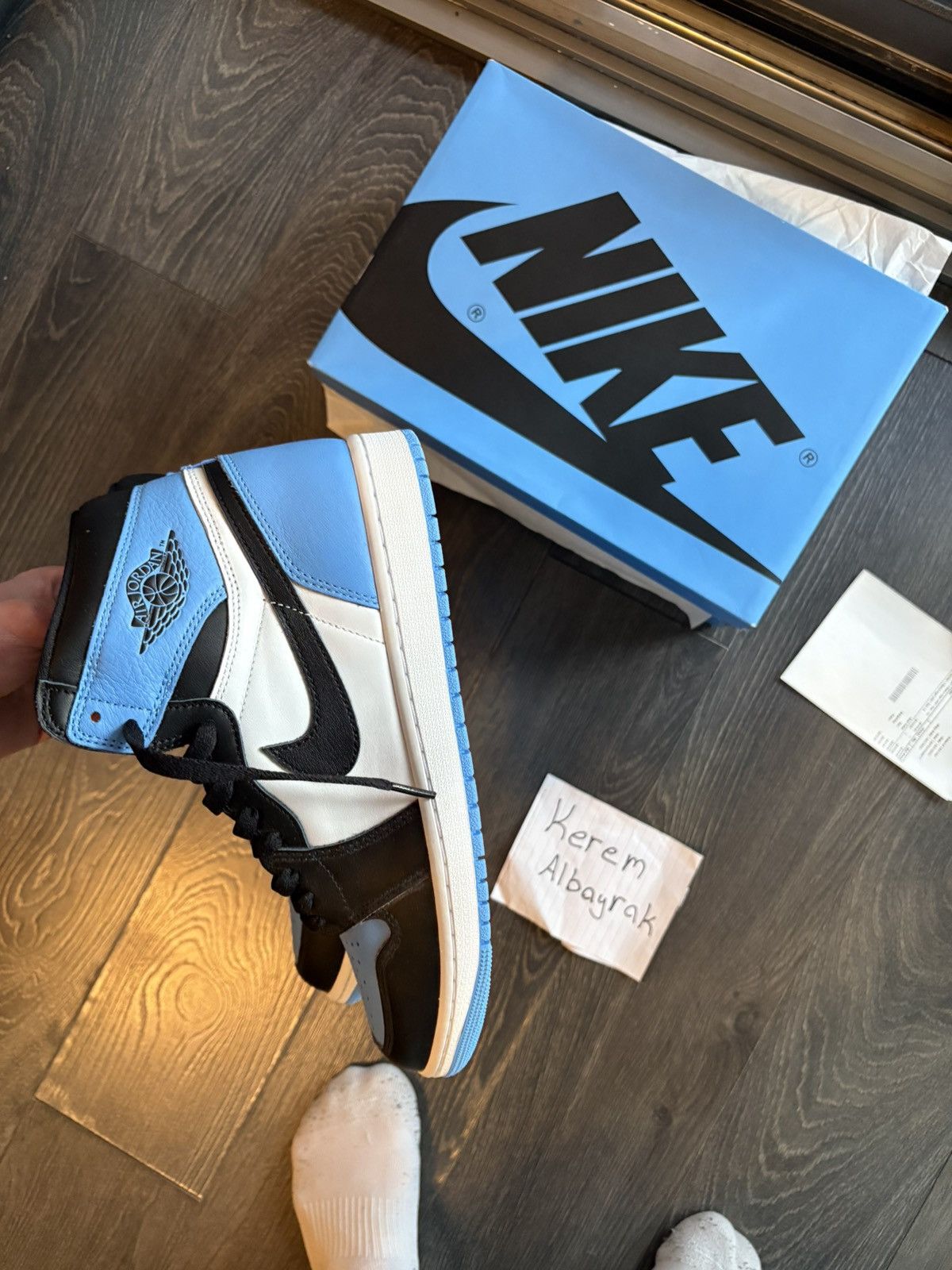 Jordan Brand × Nike Jordan 1 UNC Toe Size US 10 / EU 43 - 3 Thumbnail