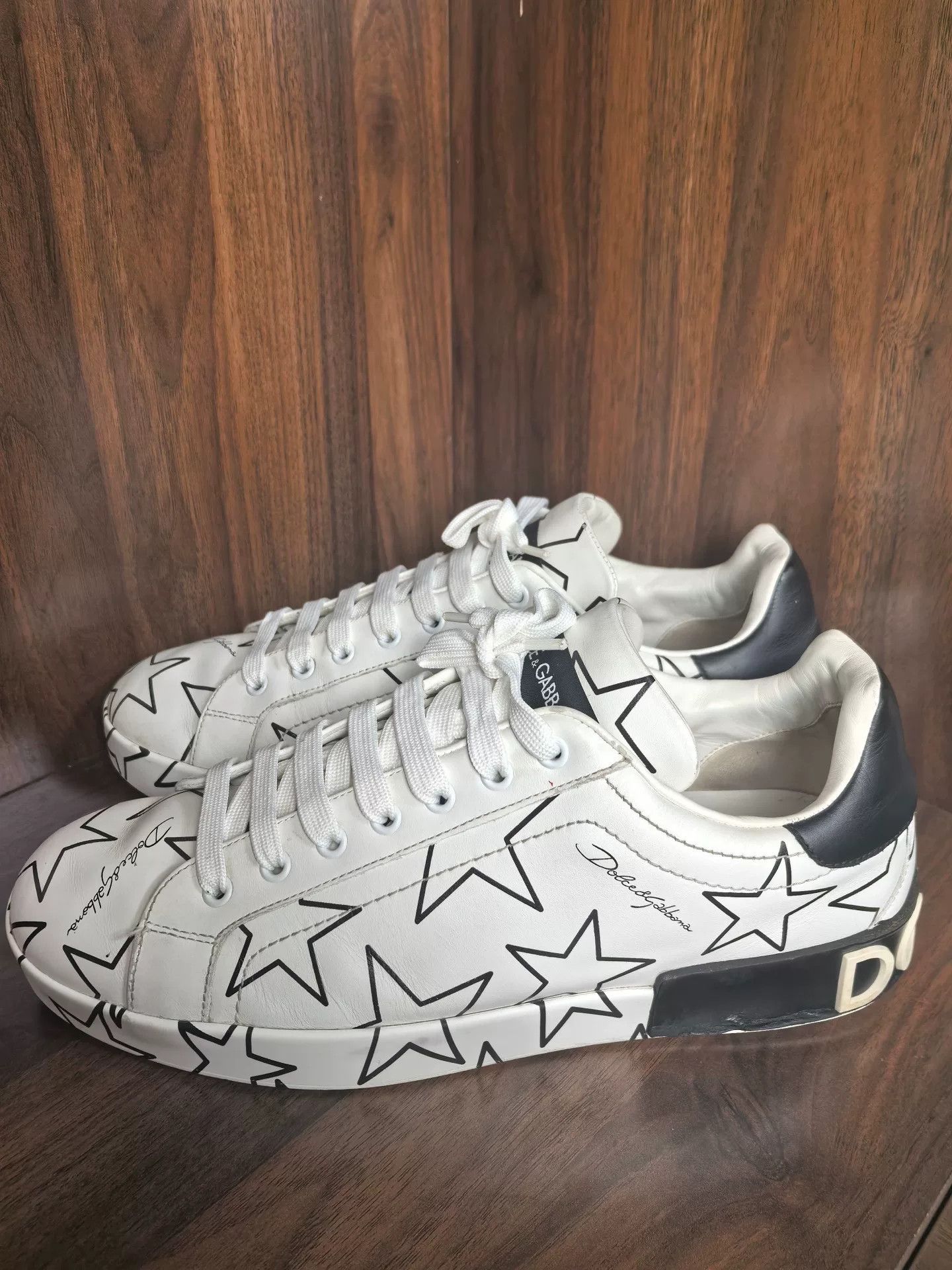 Dolce & Gabbana Dolce & Gabbana Retro White Lowtop Sneakers 9.5 Men Size US 9.5 / EU 42-43 - 1 Thumbnail