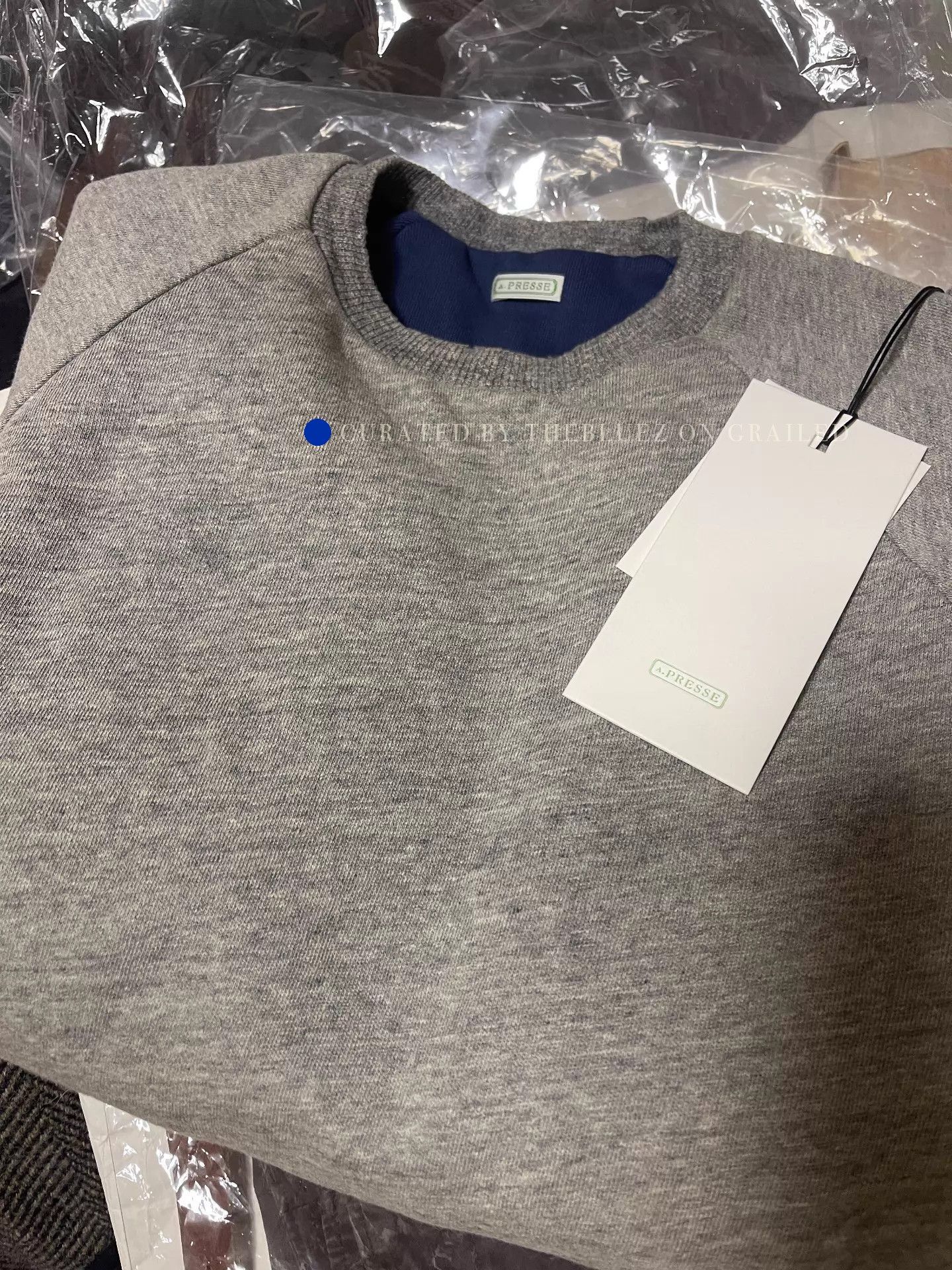 A.PRESSE Vintage Washed Reversible Sweatshirt Size US M / EU 48-50 / 2 - 1 Thumbnail