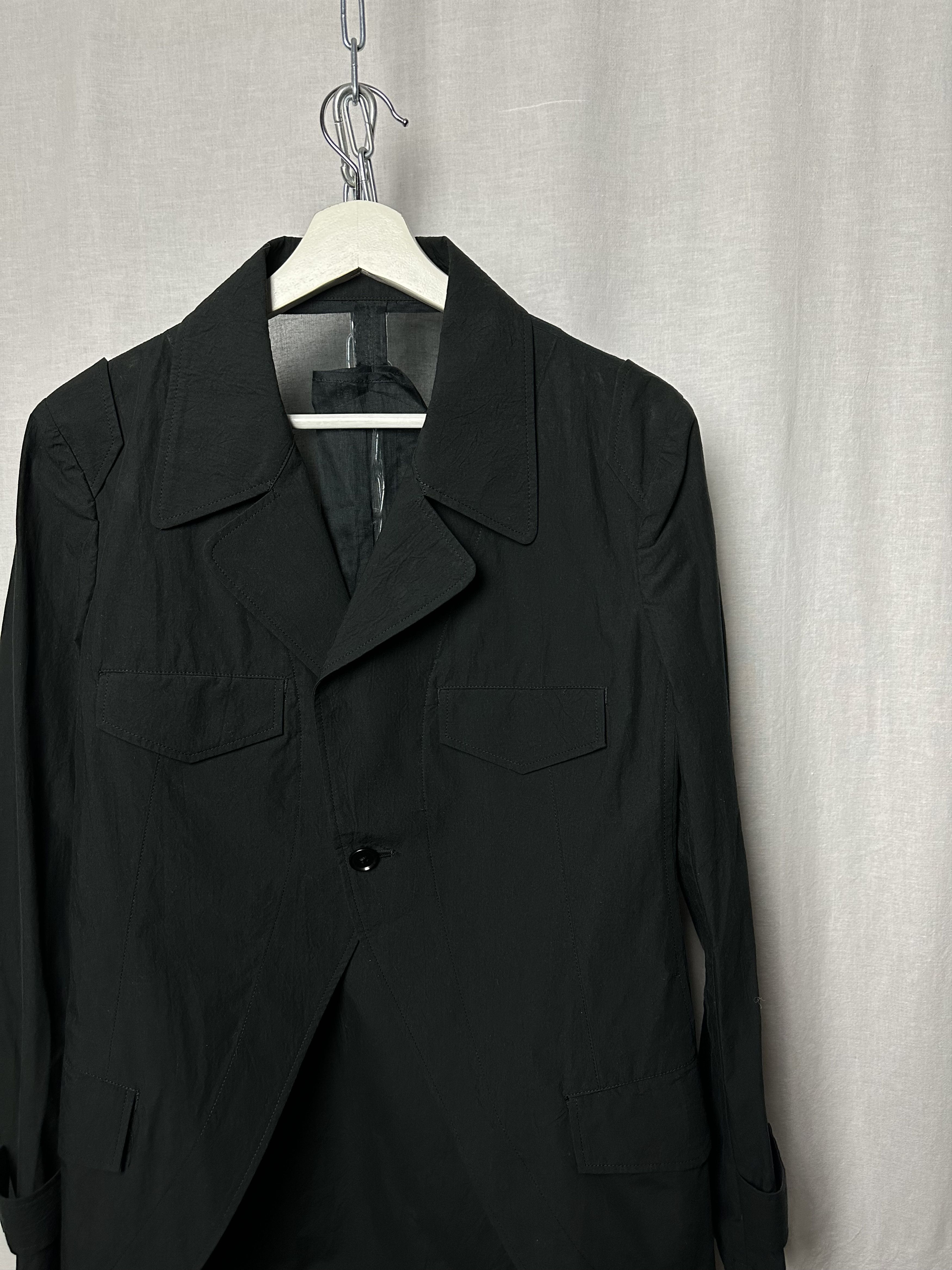 Yohji Yamamoto round cut single button blazer jacket Size US M / EU 48-50 / 2 - 3 Thumbnail