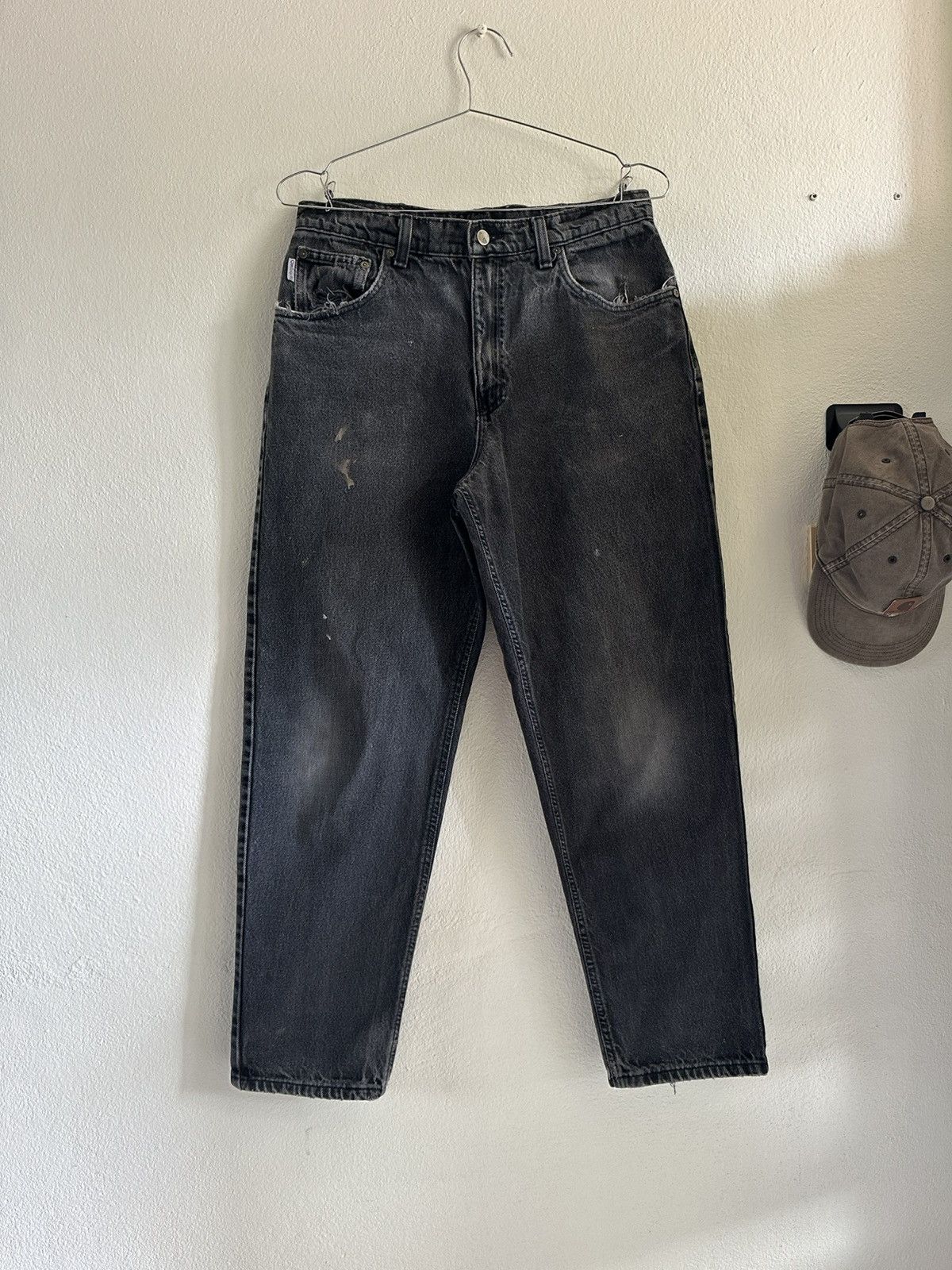 Carhartt (32x29) Vintage Faded Carhartt Jeans B17 BLK Size US 32 / EU 48 - 2 Thumbnail